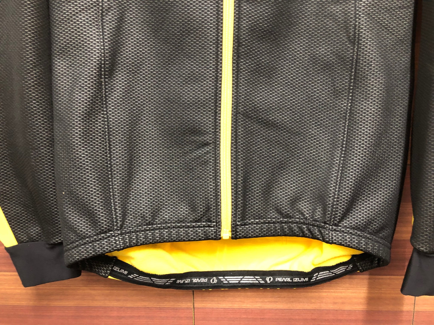IP248 パールイズミ PEARL iZUMi 長袖 サイクルジャケット 黒 黄 M 裏起毛 WINDBREAK
