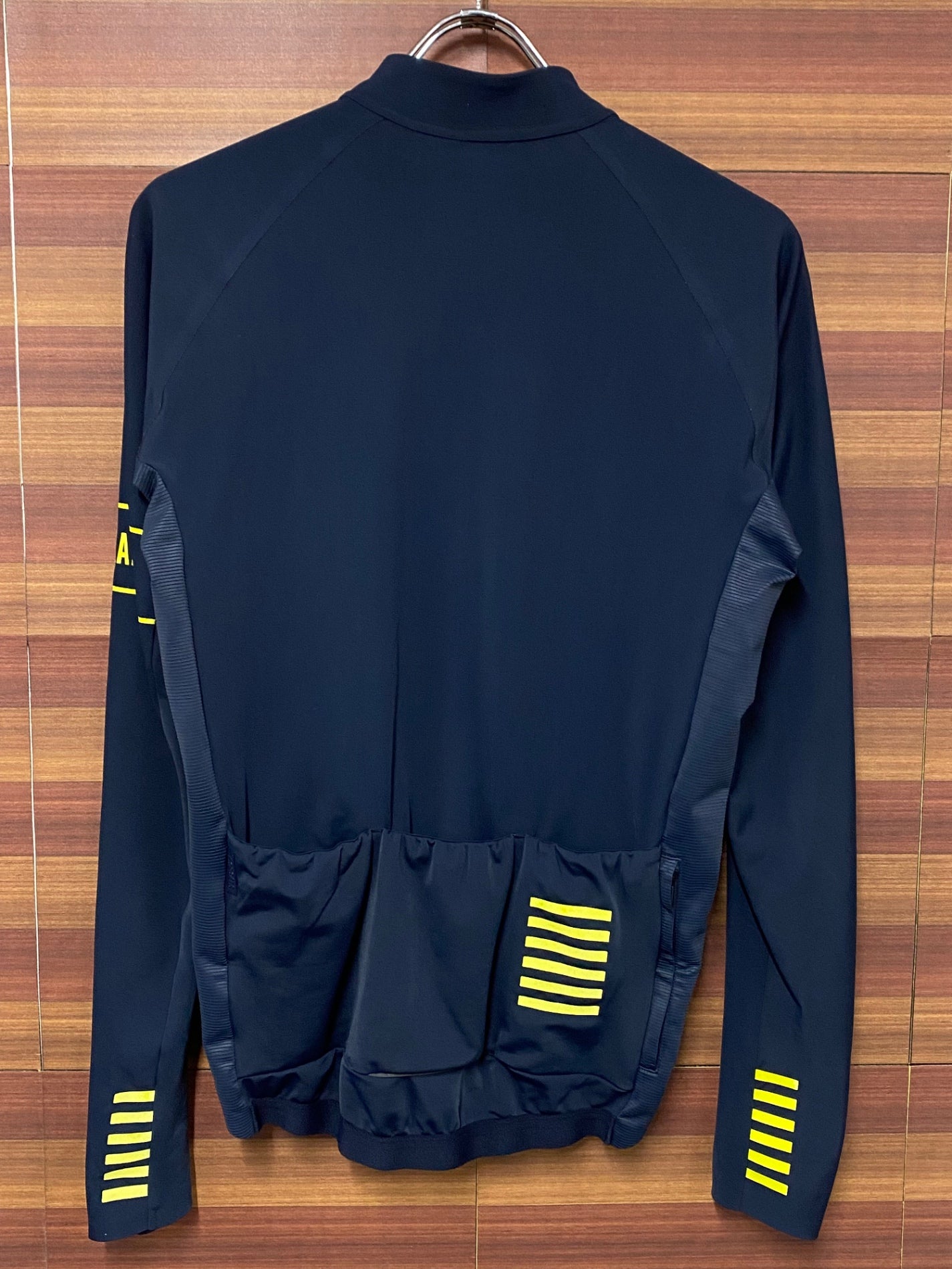 IS670 ラファ RAPHA PRO TEAM LONG SLEEVE THERMAL JERSEY 長袖サイクルジャージ 紺 M ※袖ロゴひび割れ