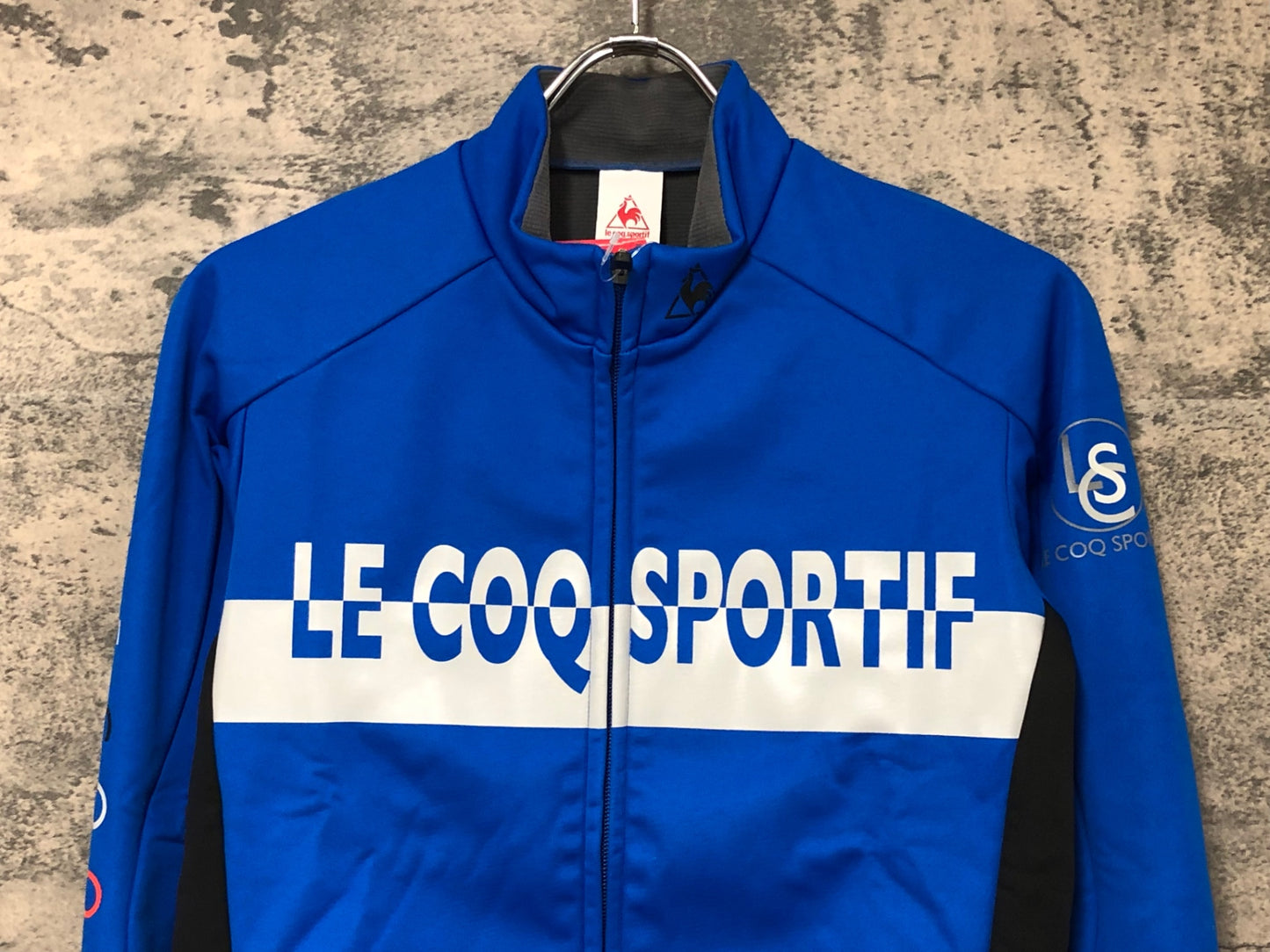 IY734 ルコックスポルティフ le coq sportif 長袖 サイクルジャケット 青 S