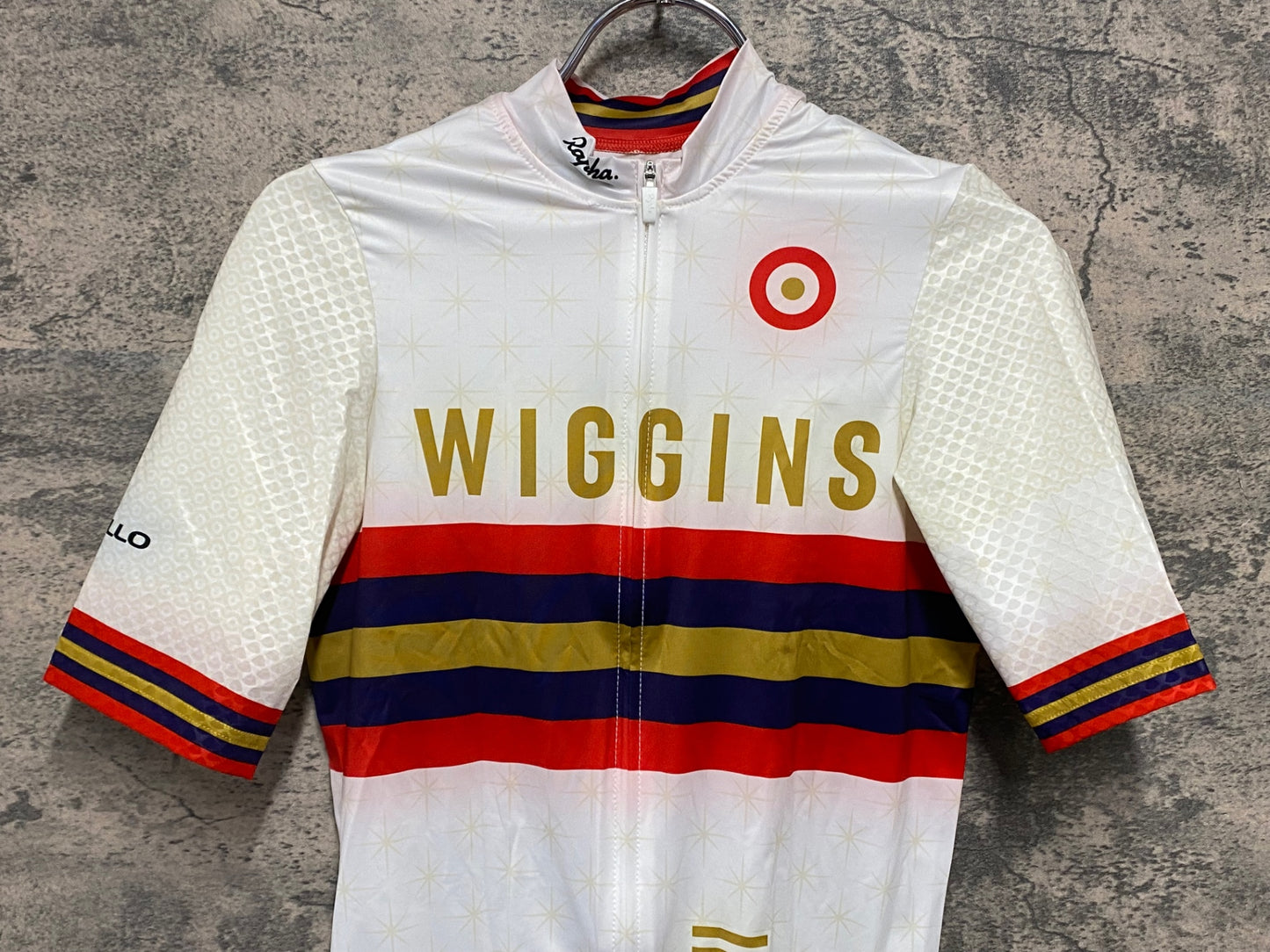 IY118 ラファ Rapha PRO TEAM AERO 半袖 サイクルジャージ XS Team Wiggins ホワイト