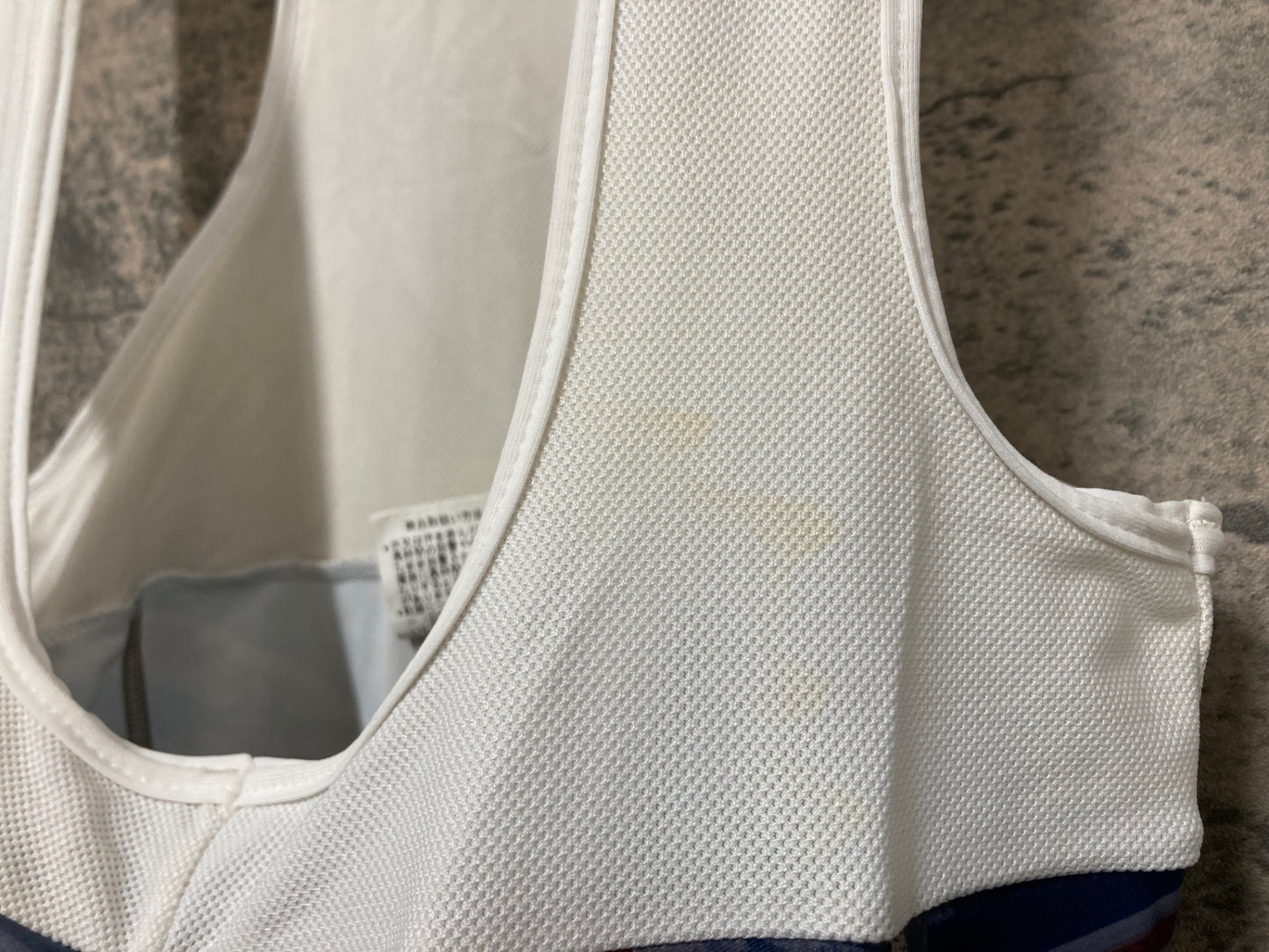 IY629 パンダーニ Pandani ビブショーツ 白 紺 L