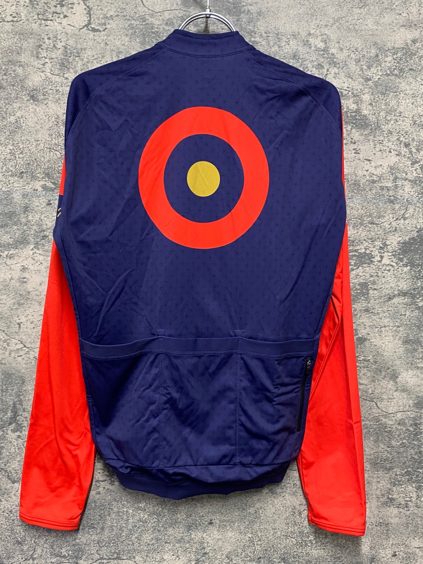 IW764 ラファ Rapha L/S CORE JERSEY 長袖 サイクルジャージ ネイビー 赤 M TEAM sky WIGGINS