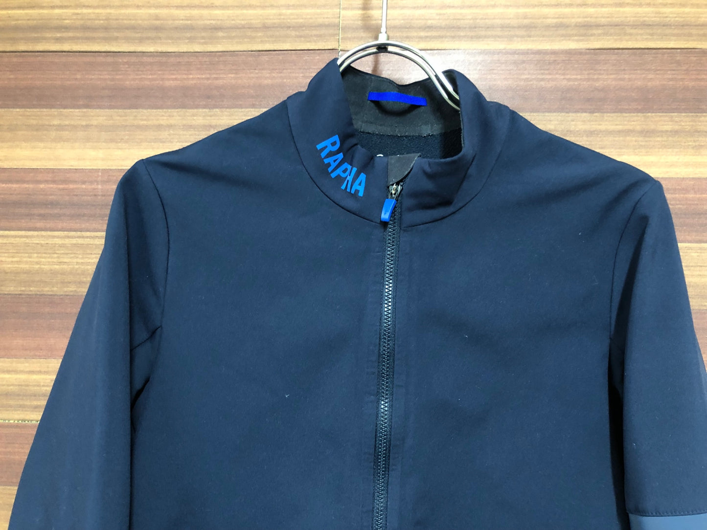 IN881 ラファ Rapha PRO TEAM TRAINING JACKET 長袖 サイクルジャケット 紺 M 裏起毛