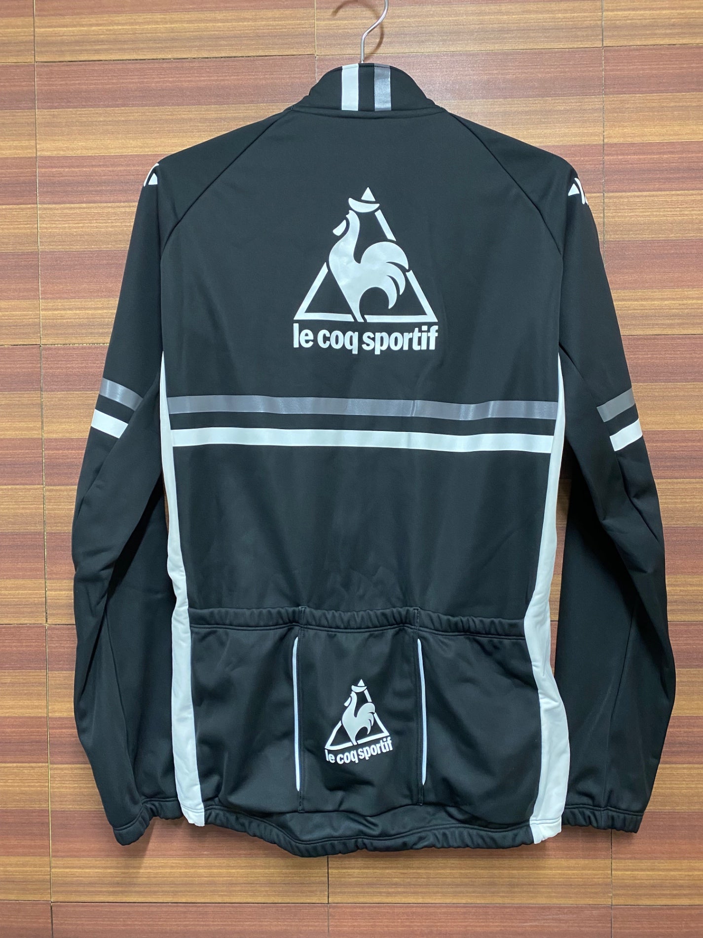 ID596 ルコックスポルティフ le coq sportif 長袖 サイクルジャケット 黒 L 裏起毛