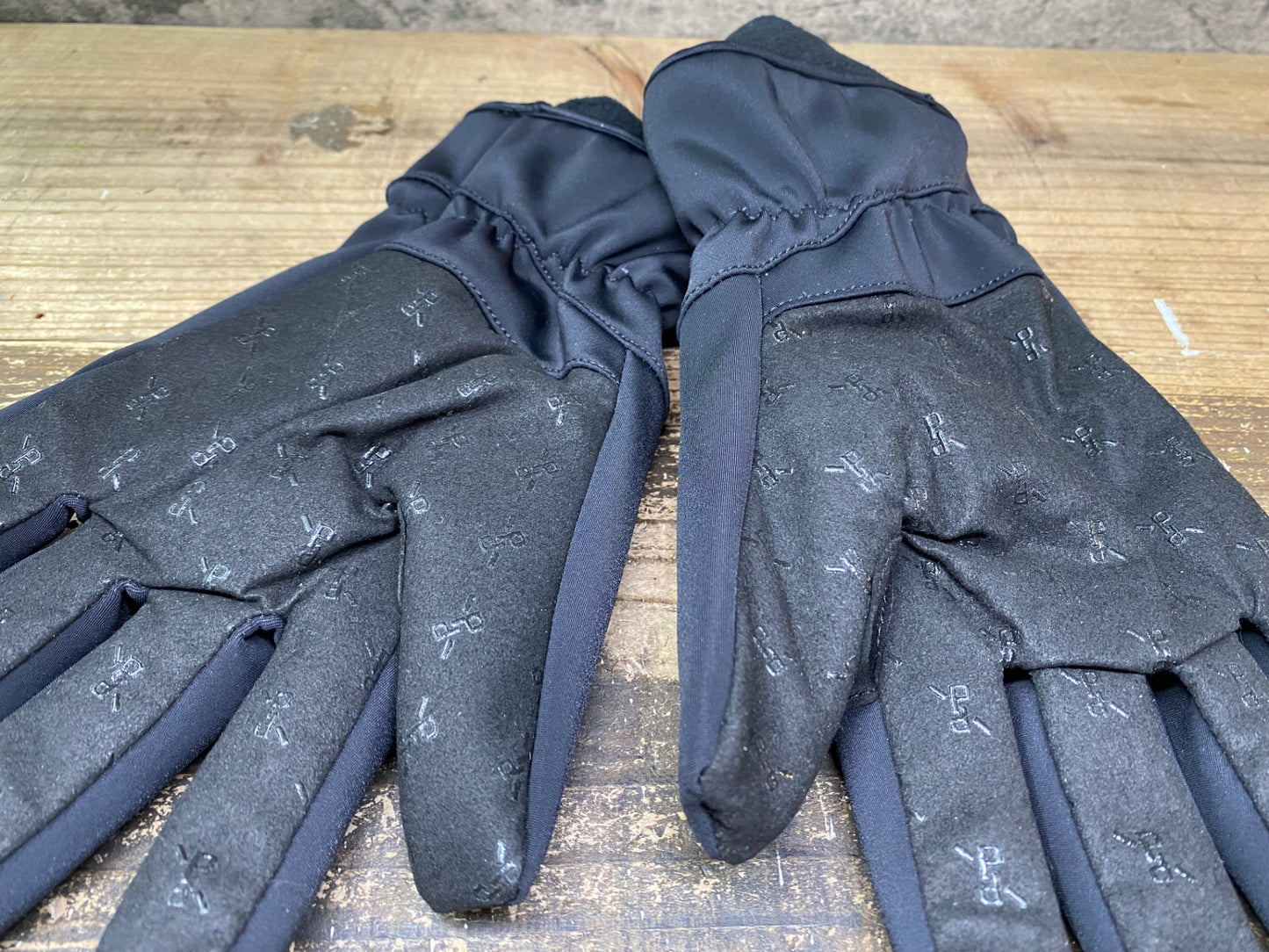 JC057 プロトンドパリ Peloton de Paris Deep Winter Gloves 長指 グローブ 黒 L 裏起毛
