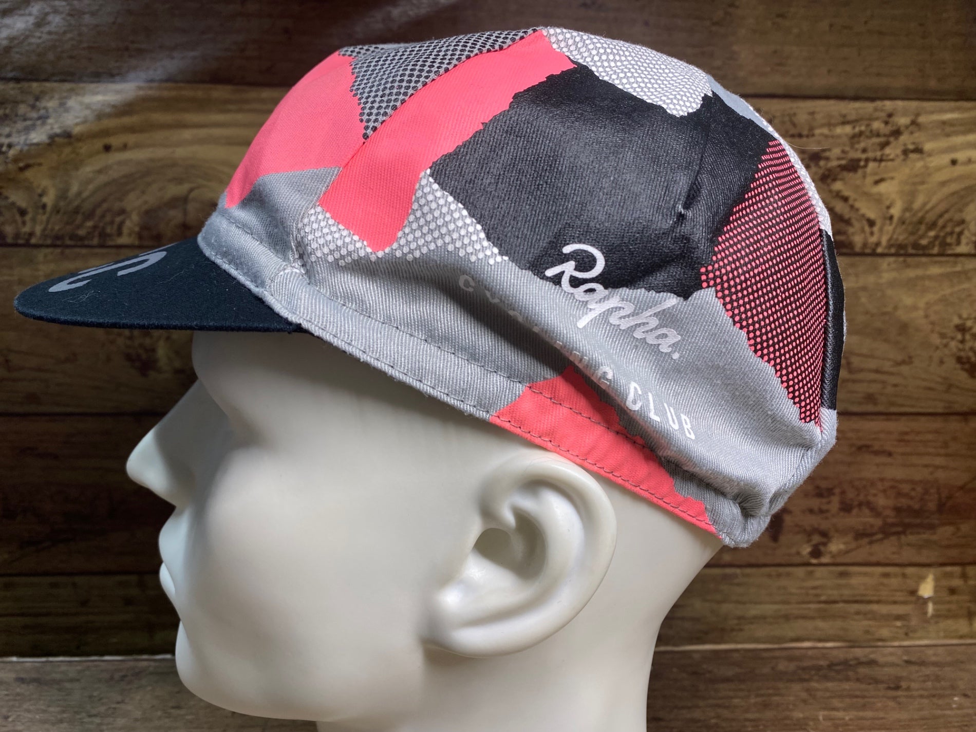 HW069 ラファ Rapha RCC CAP サイクルキャップ グレー ピンク ワンサイズ