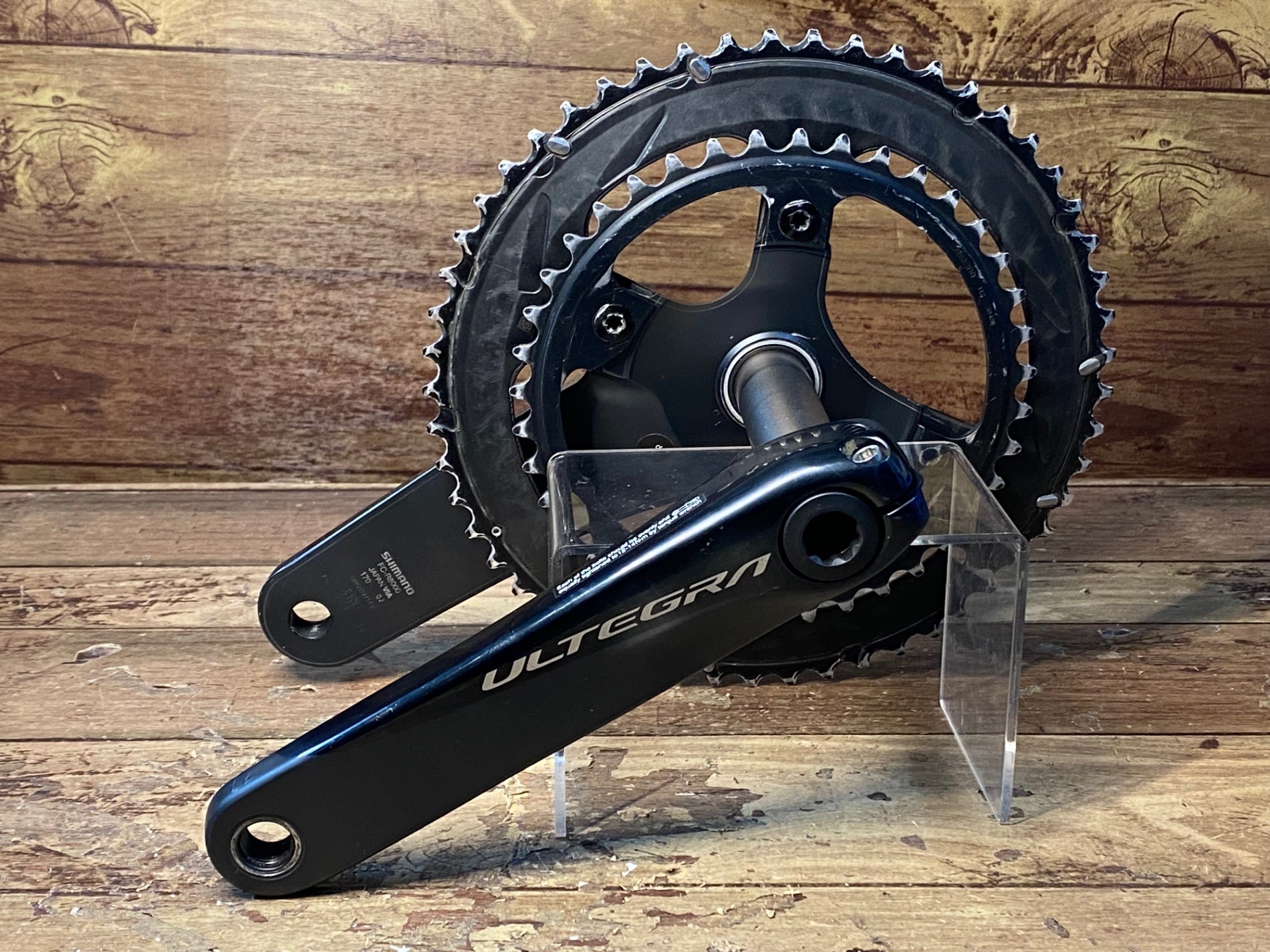 HR074 シマノ SHIMANO アルテグラ ULTEGRA FC-R8000 クランクセット 170mm 53/39T チェーンリングジャンク  リコール点検済み