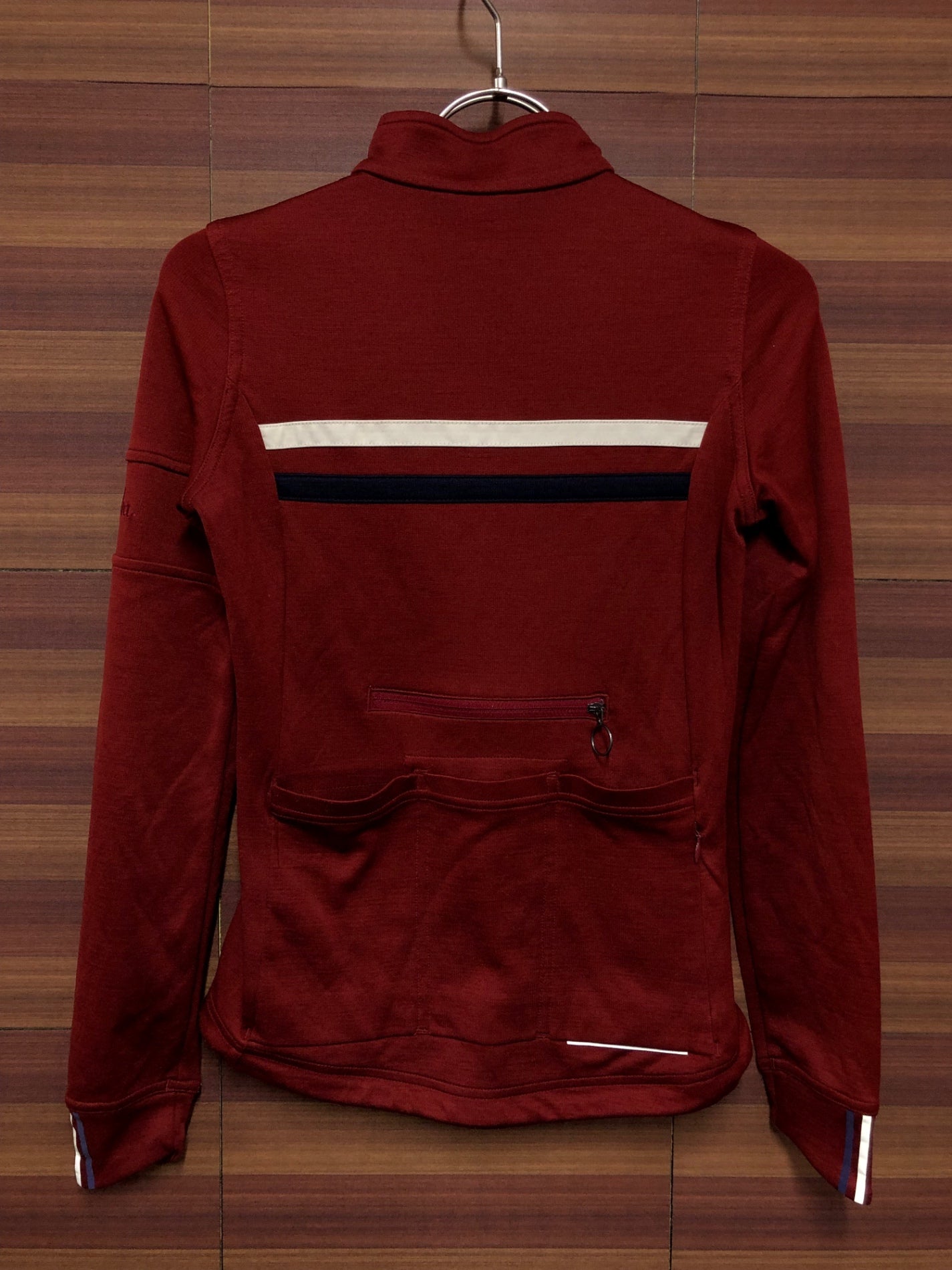 IO944 ラファ Rapha WOMEN'S LONG SLEEVE BREVET JERSEY 長袖 サイクルジャージ 赤 XXS レディース