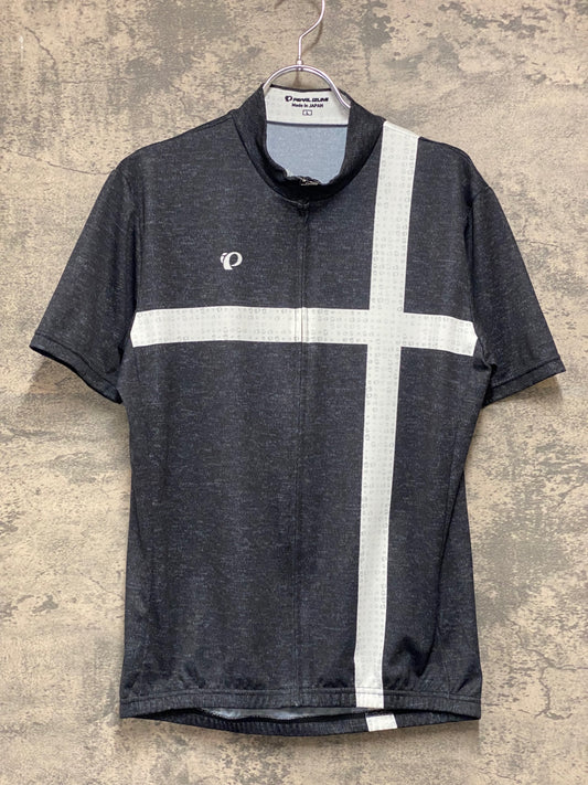 JB814 パールイズミ PEARL iZUMi 半袖サイクルジャージ 白黒 L