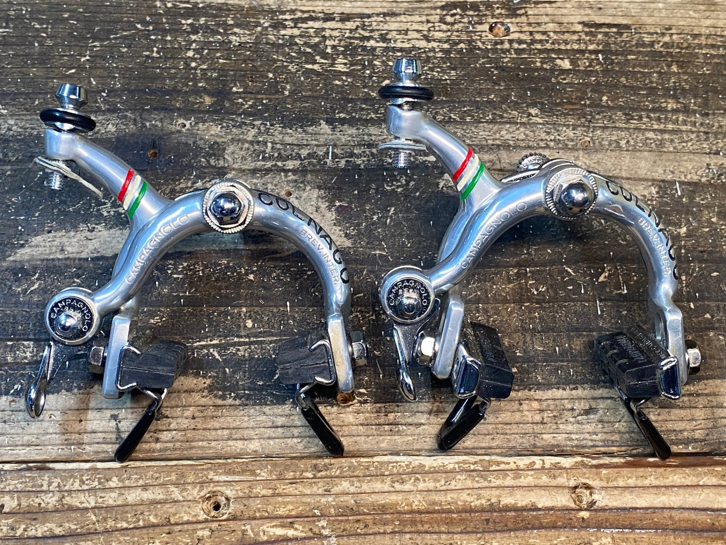 IO811 カンパニョーロ CAMPAGNOLO RECORD COLNAGO 刻印 ブレーキレバーキャリパーセット 未使用