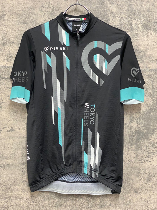 IZ427 ピセイ PISSEI 半袖 サイクルジャージ 黒 M TOKYO WHEELS