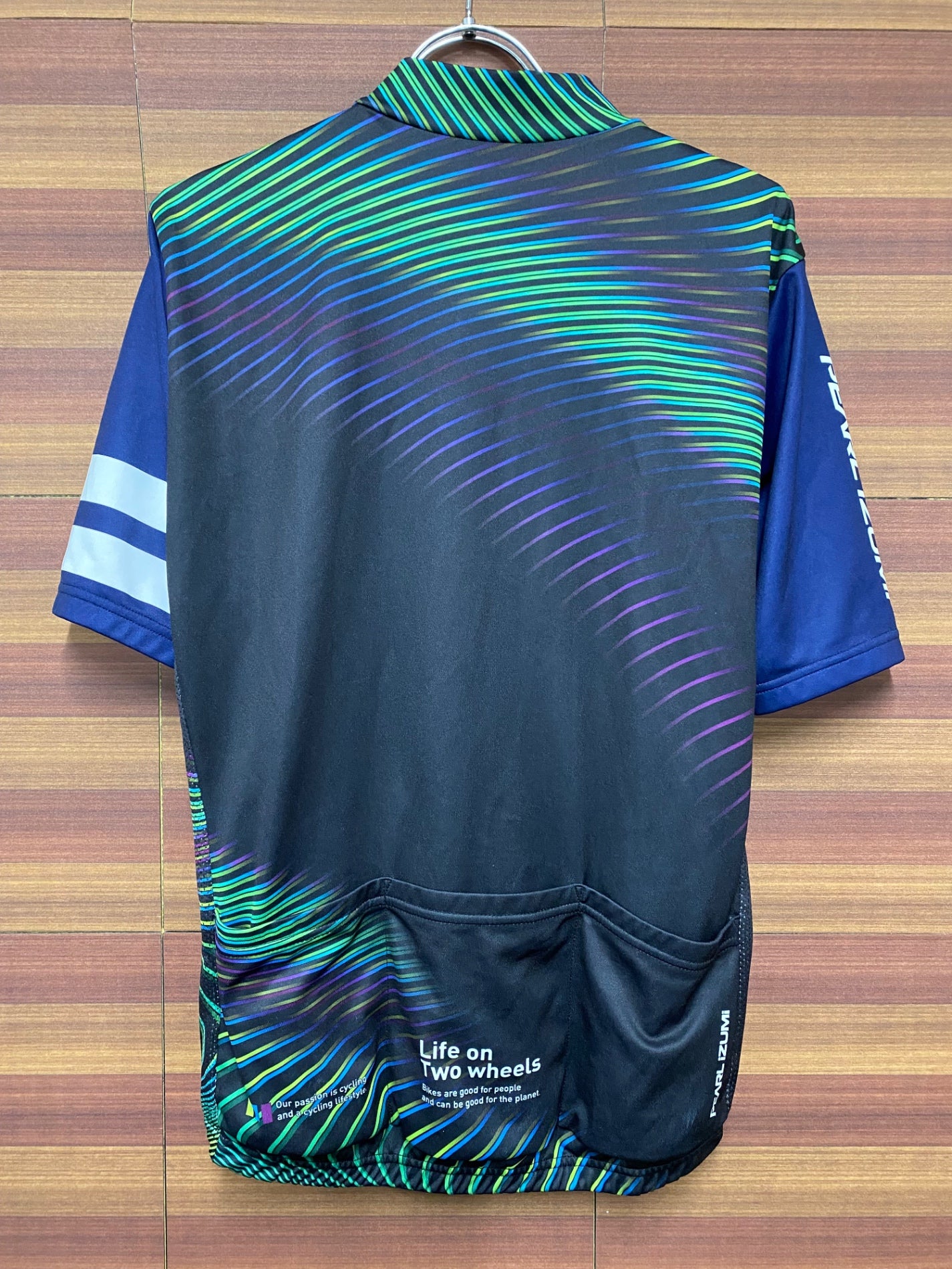 IM112 パールイズミ PEARL iZUMi 半袖 サイクルジャージ 黒 緑 XL