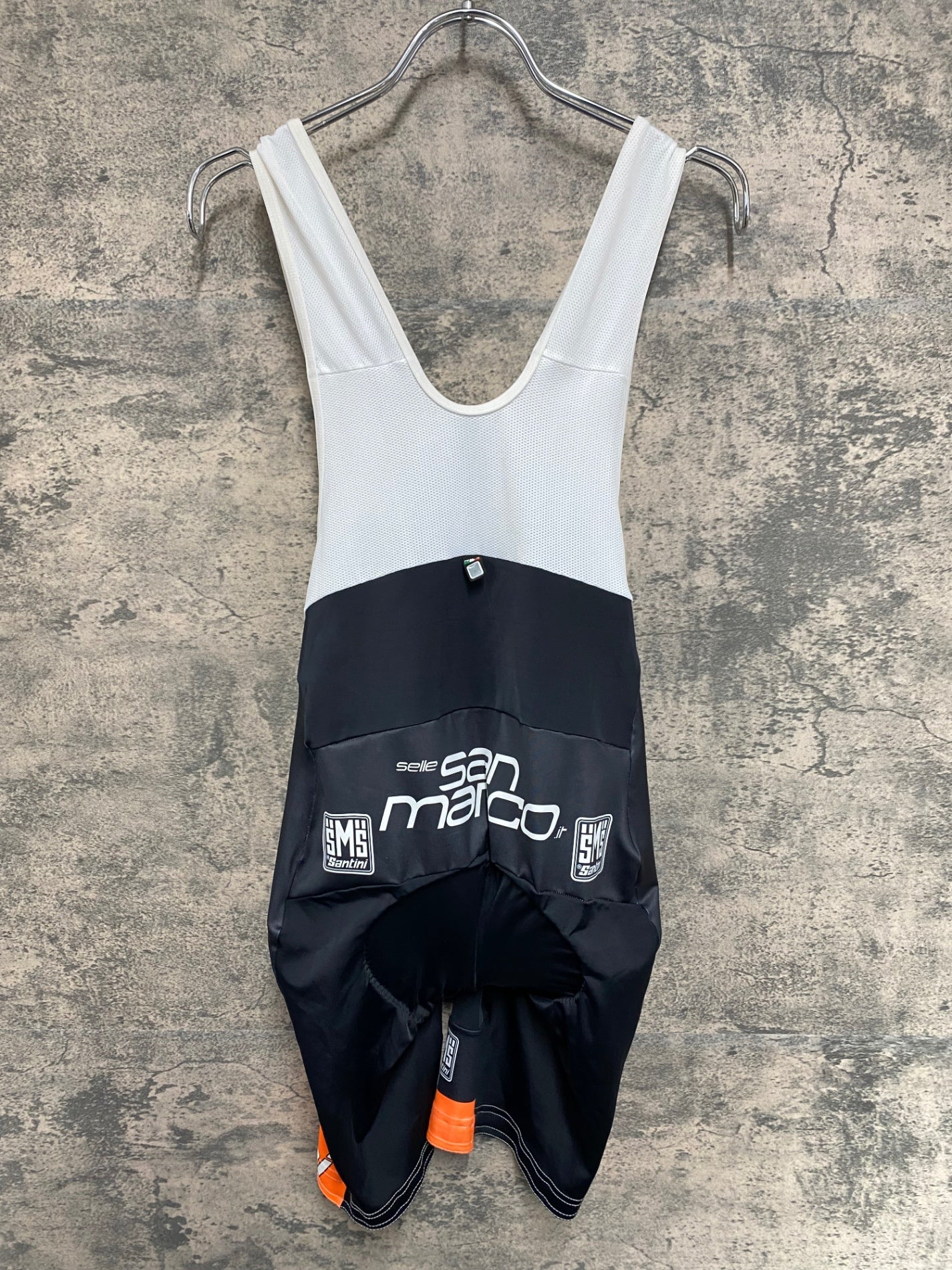 IW570 サンティーニ Santini デローザ DE ROSA ビブタイツ 黒オレンジ M