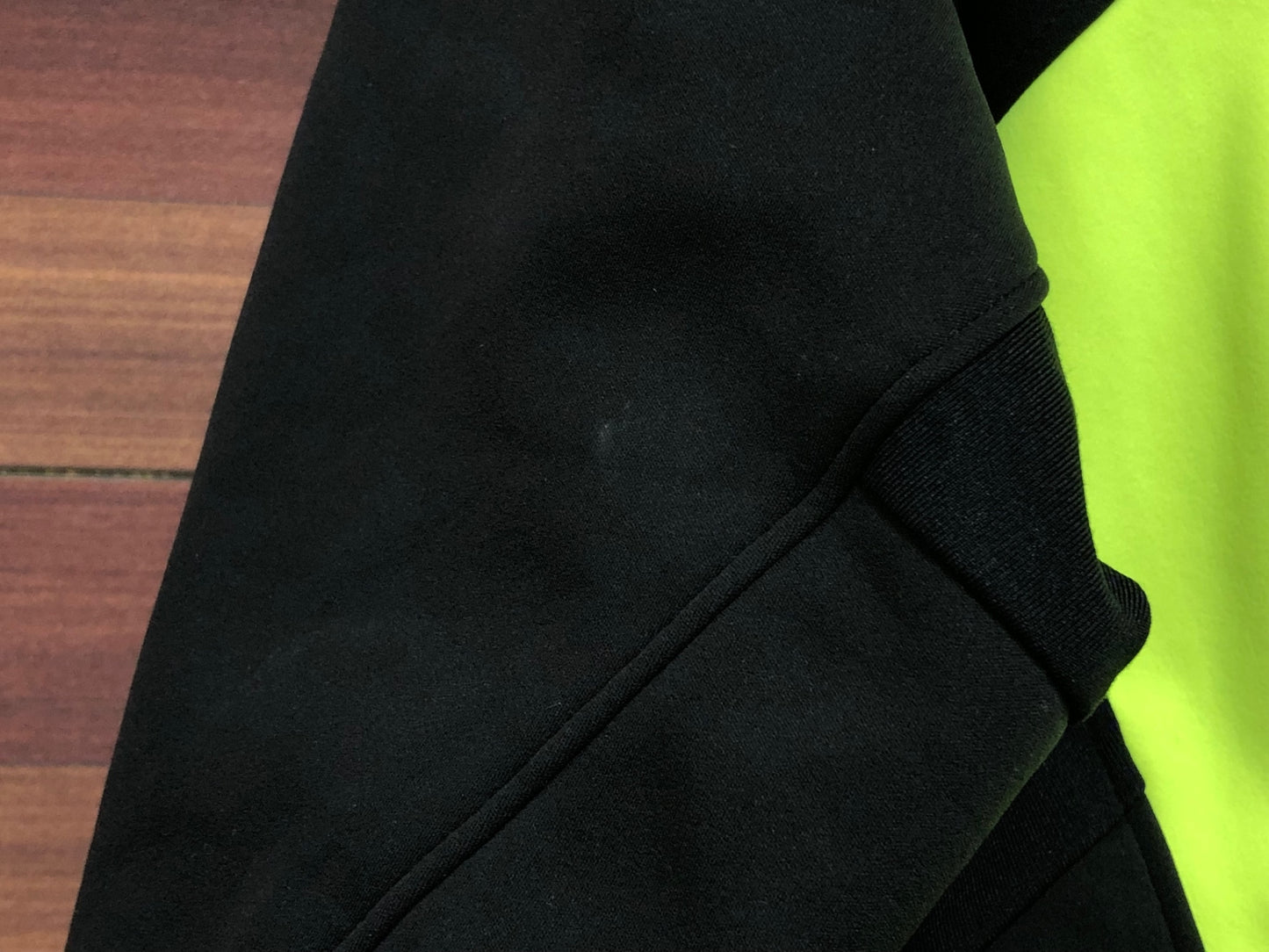 IT492 ボントレガー BONTRAGER 長袖 サイクルジャケット 黒 ネオンイエロー S 裏起毛