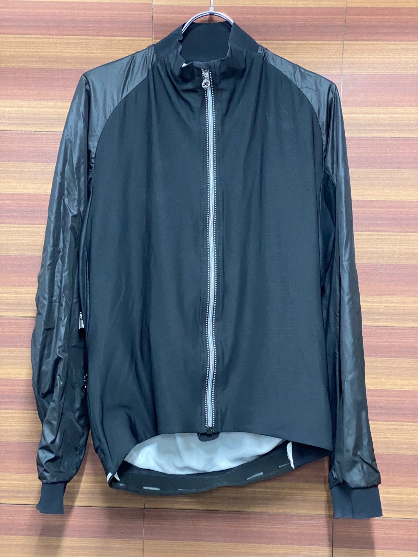 IU081 アソス assos MILLE JACKET EVO7 長袖 サイクルジャケット 黒 S 裏起毛