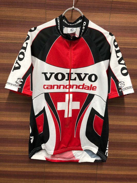 IP653 キャノンデール CANNONDALE VOLVO 半袖 サイクルジャージ 赤 Lサイズ