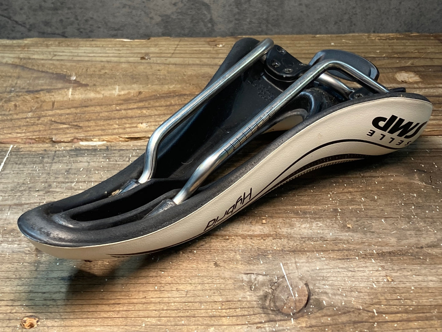 IN420 Selle SMP ハイブリッド Hybrid サドル ステンレスレール ホワイト