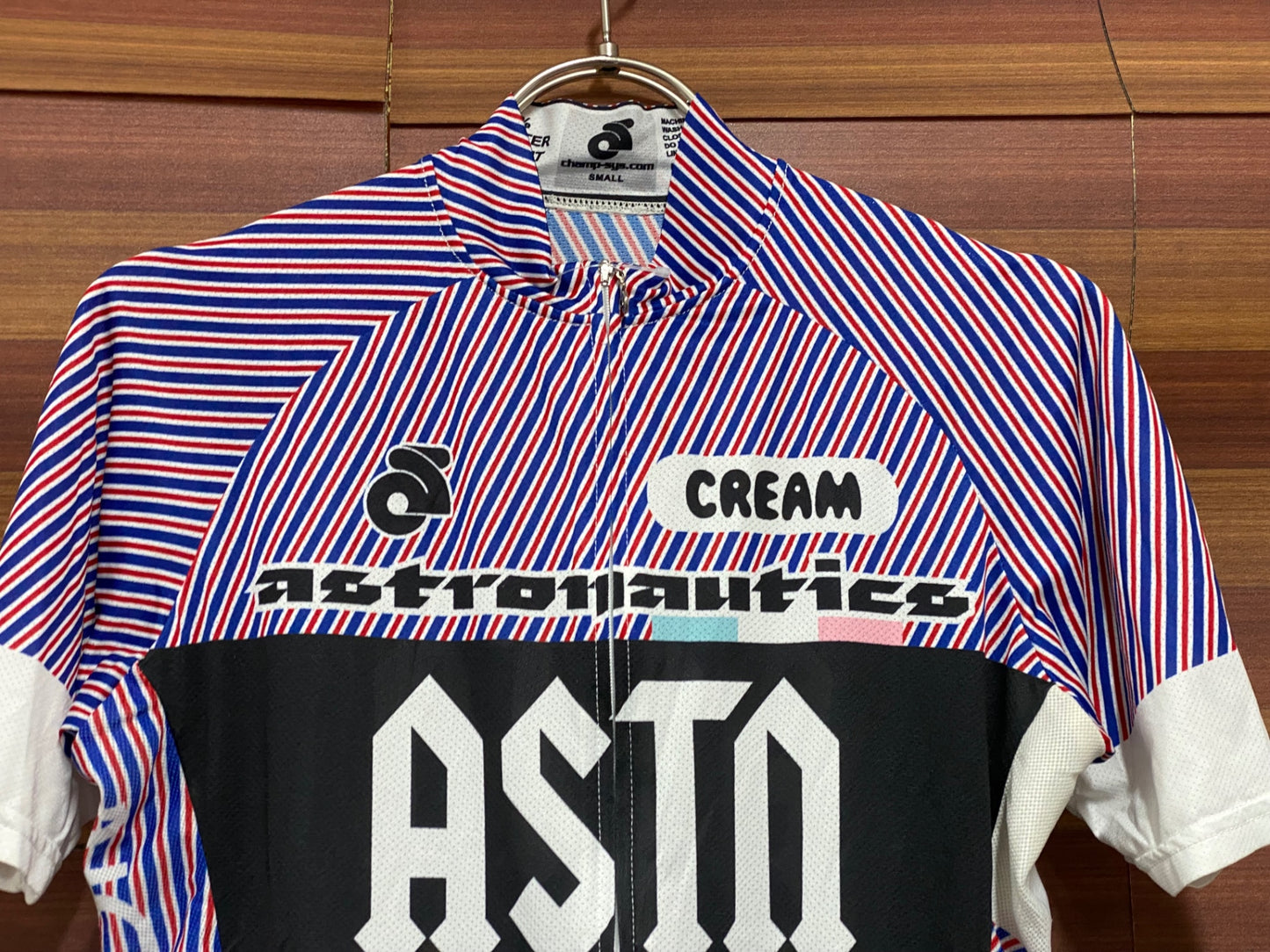 IV199 チャンピオンシステム champion system 半袖サイクルジャージ 赤青 S