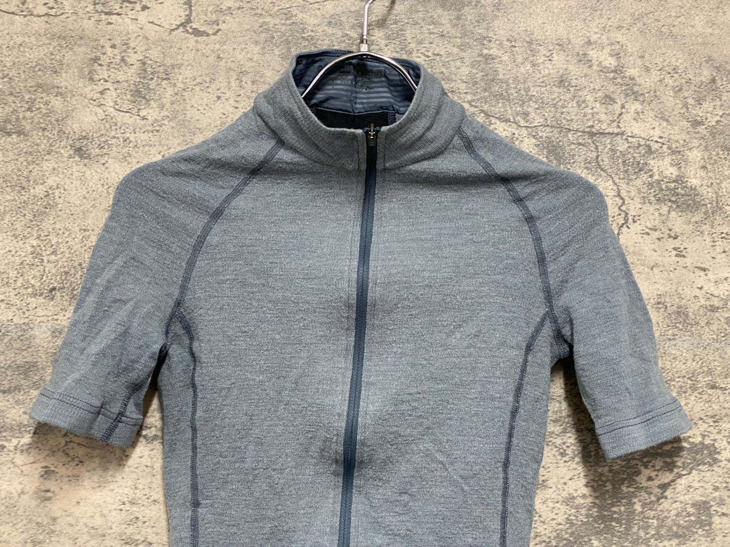 IZ424 カフェドシクリステ Cafe du Cycliste Marina Men 半袖 サイクルジャージ グレー レディース S