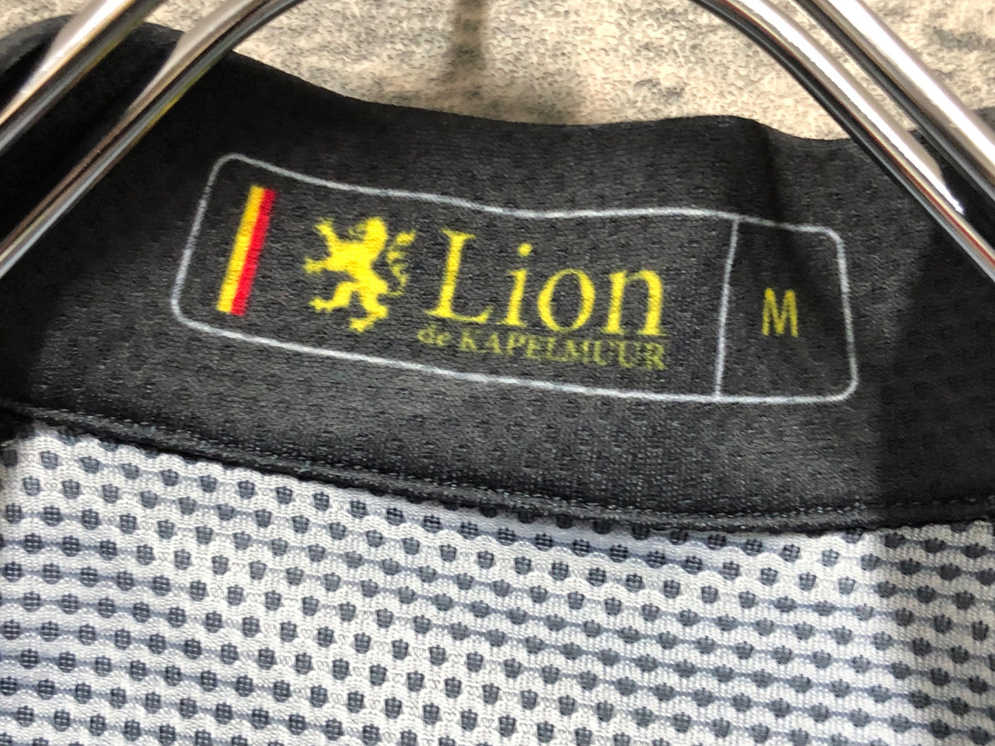 IZ772 リオンドカペルミュール Lion de KAPELMUUR 半袖 サイクルジャージ 黒 M