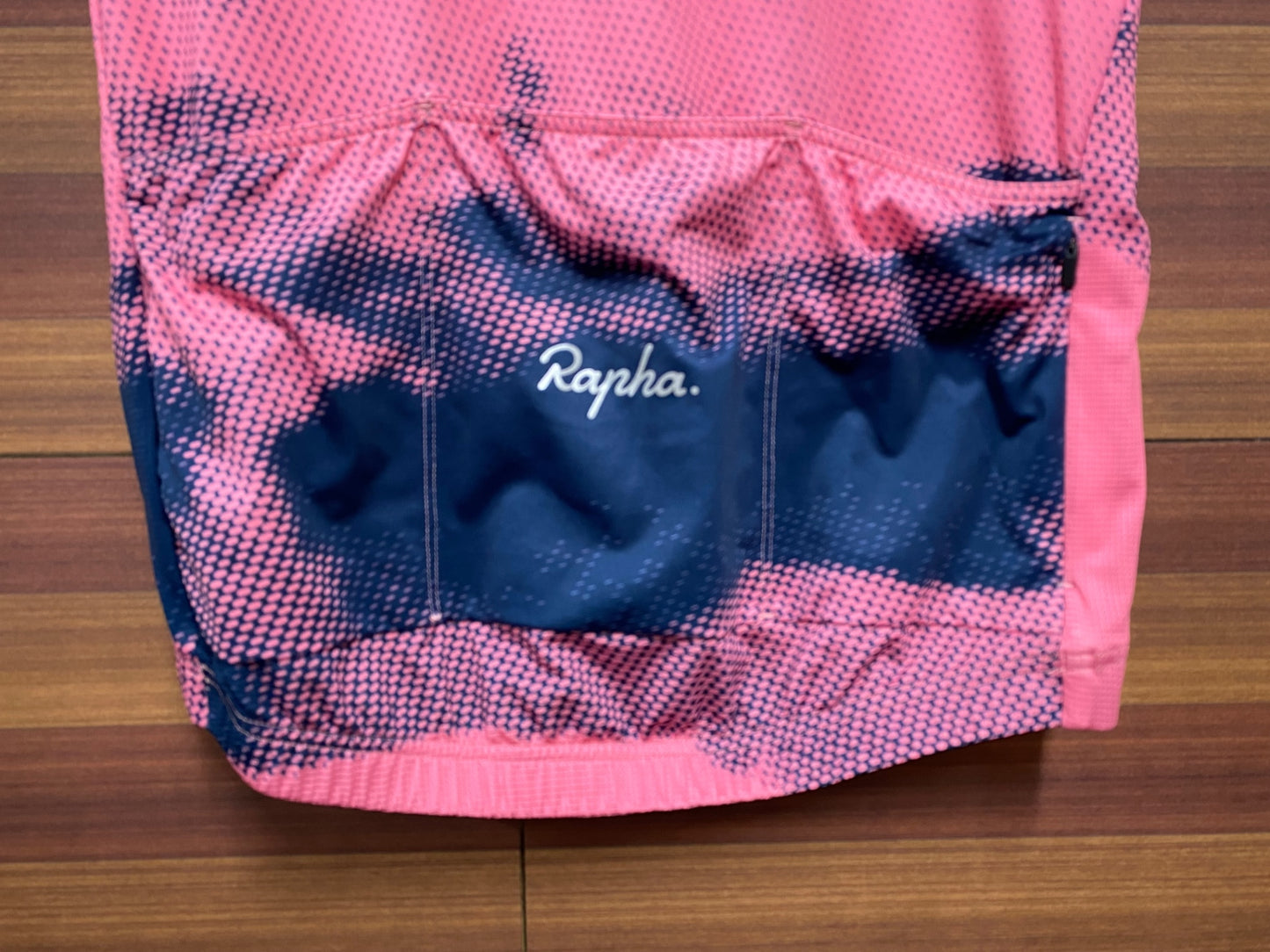 ID469 ラファ Rapha LIGHTWEIGHT RACE JERSEY 半袖 紺 ピンク M