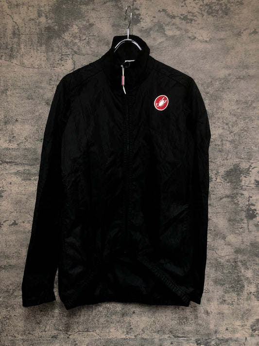 IW779 カステリ CASTELLI 長袖 ウインドブレイカー 黒 M