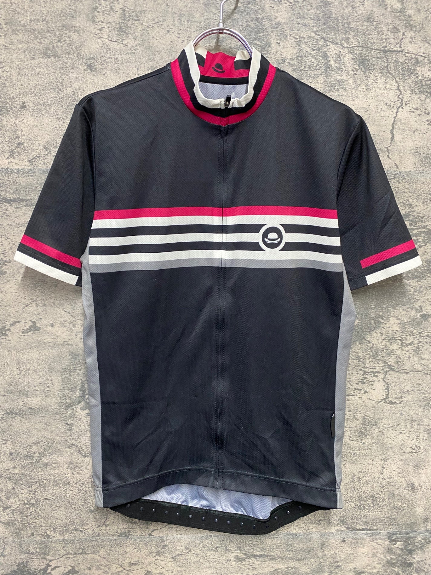 JB759 シャポー CHAPEAU! 半袖 サイクルジャージ 紺 M