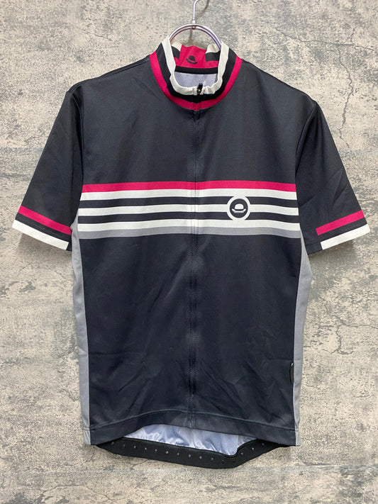 JB759 シャポー CHAPEAU! 半袖 サイクルジャージ 紺 M