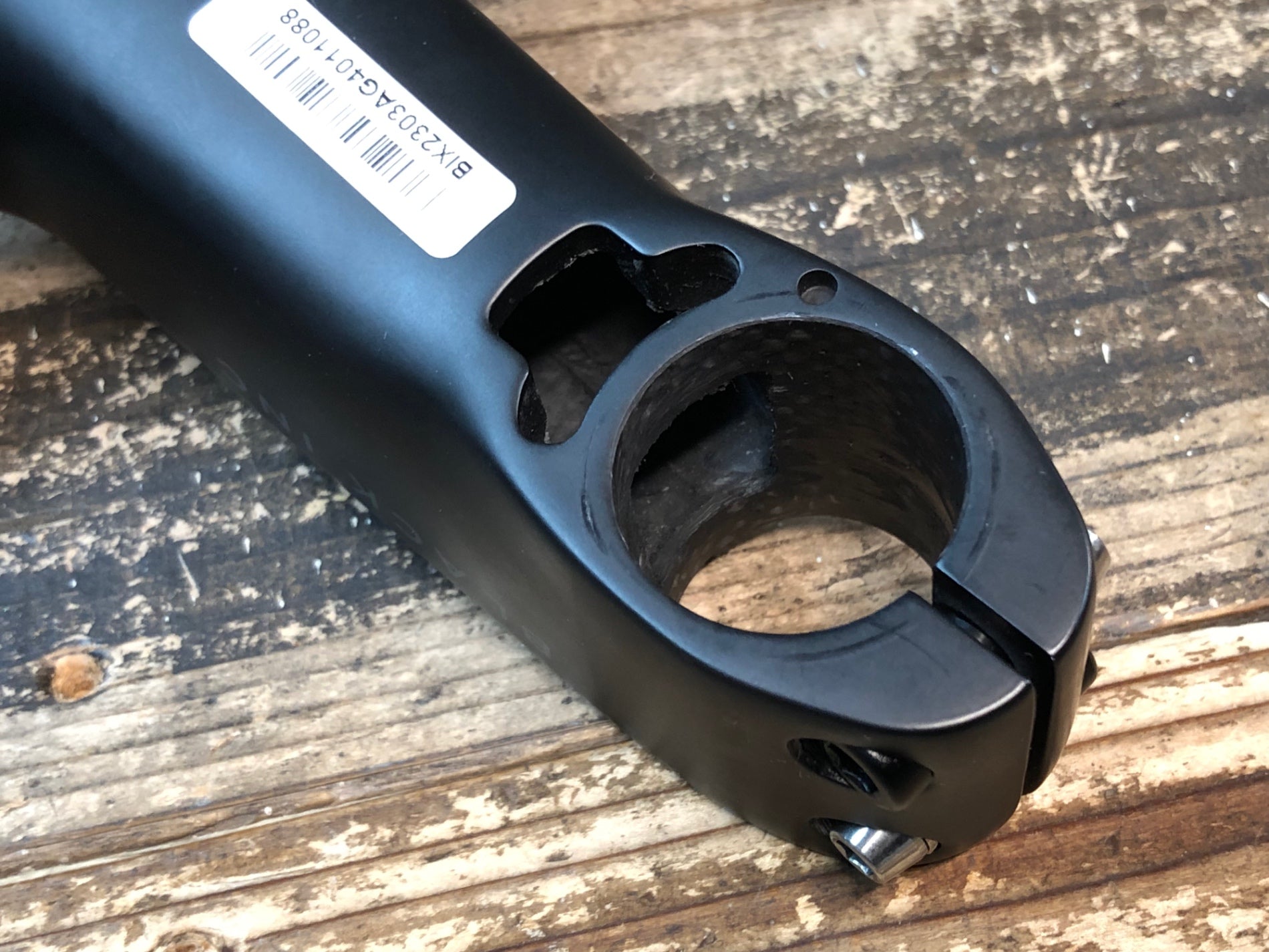 BLACK INC ステム一体型エアロハンドル AB02 新品)black inc（ブラックインク） Integrated Aero Barstem