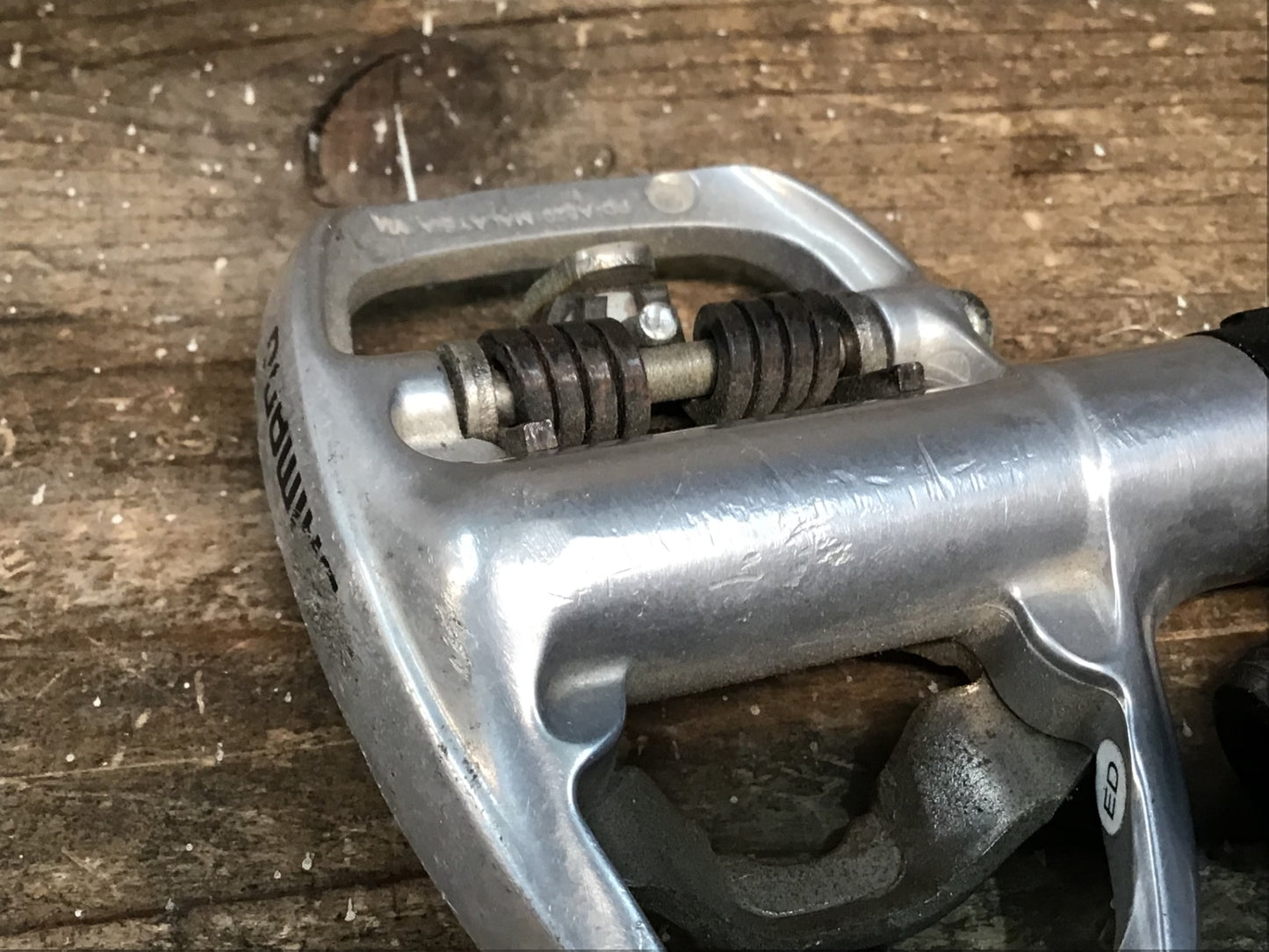 IS489 シマノ SHIMANO PD-A520 ビンディングペダル SPD ※ガリ傷アリ