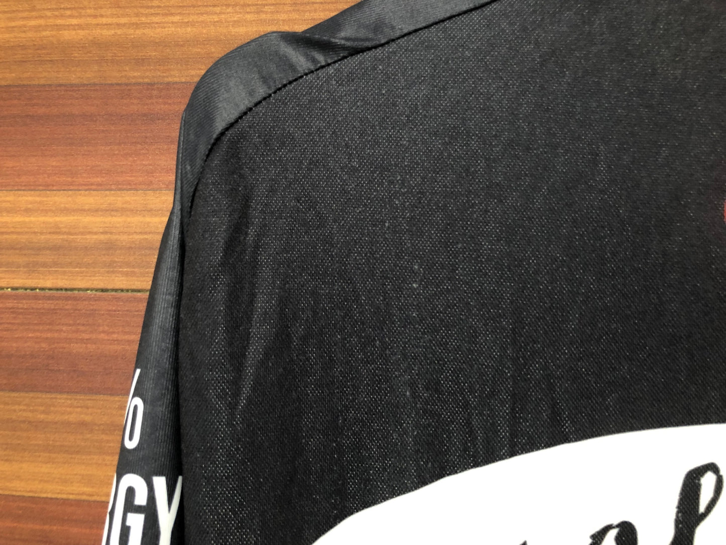 IS972 Fma 半袖 サイクルジャージ 黒 白 L