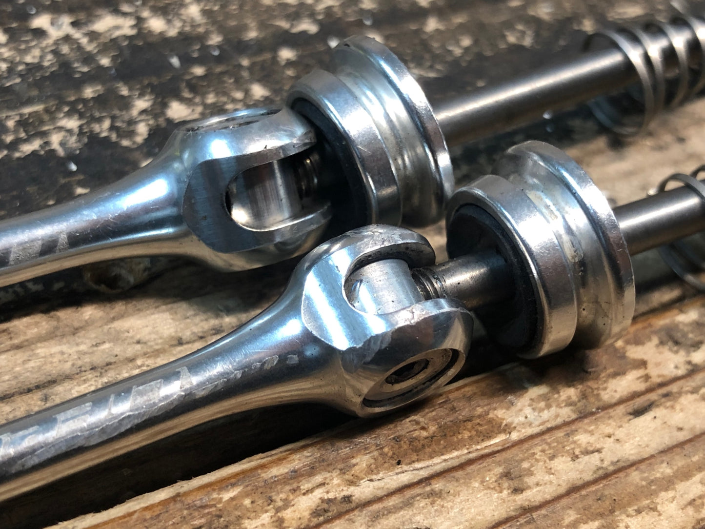 IF595 ライフライン LIFELINE チタン クイックリリース 前後セット 100mm 130mm シルバー