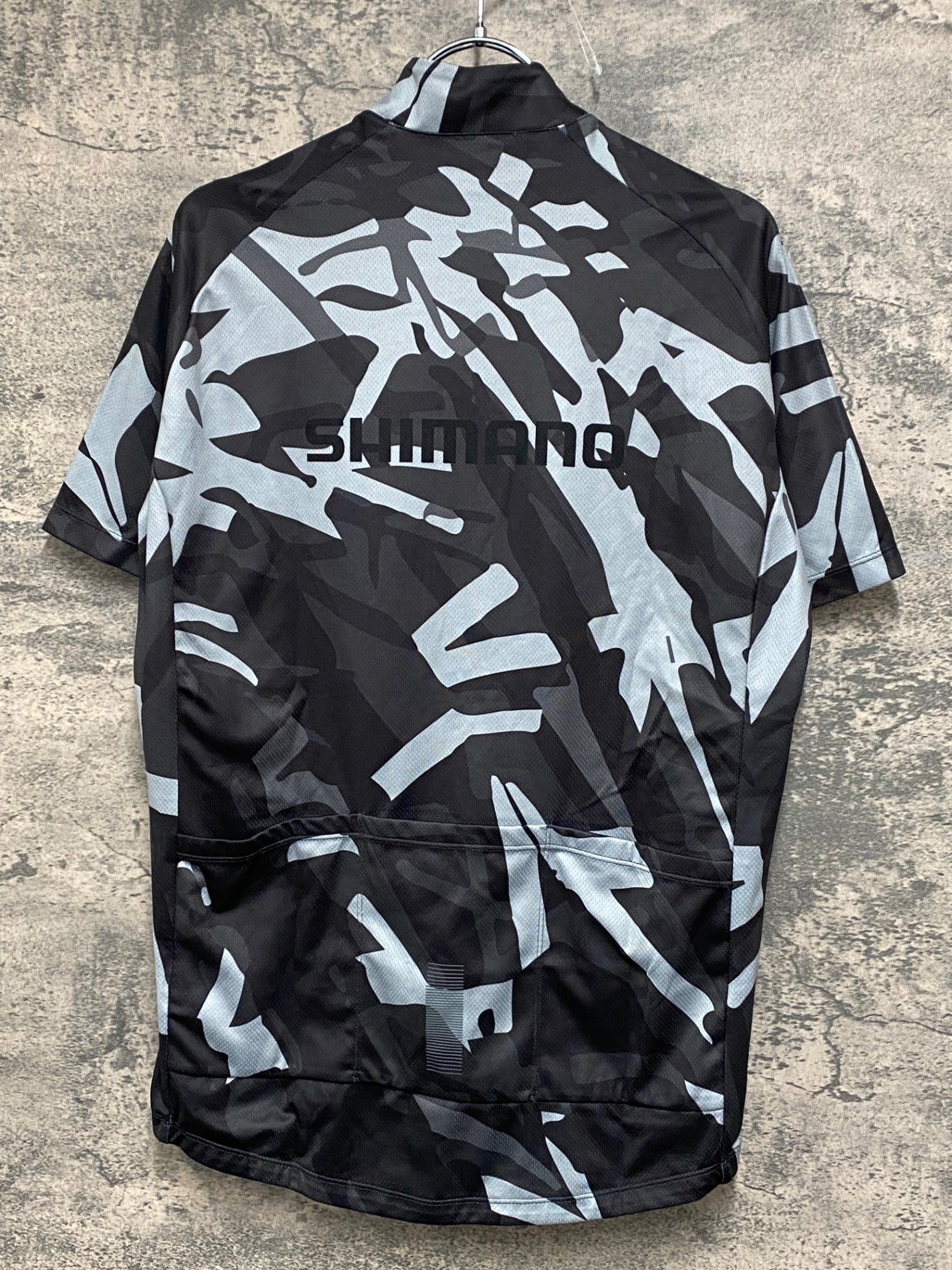 IY813 シマノ SHIMANO 半袖サイクルジャージ 黒 XL