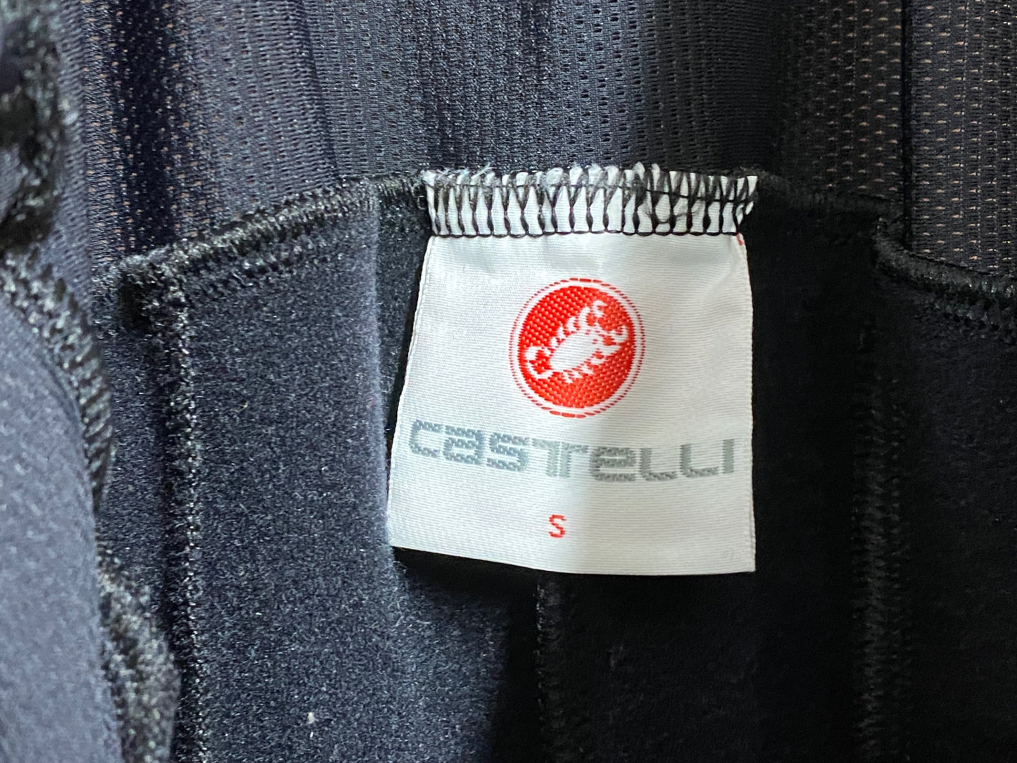 IH604 カステリ CASTELLI ビブタイツ 黒 S 裏起毛