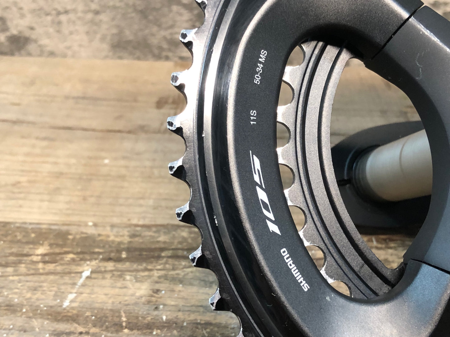 IN333 シマノ SHIMANO 105 FC-R7000 クランクセット 165mm 50-34T 11S 使用感大