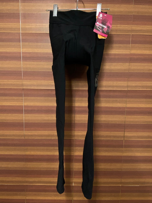 IR068 OZIO レーサータイツ 黒 レディース S 裏起毛 未使用