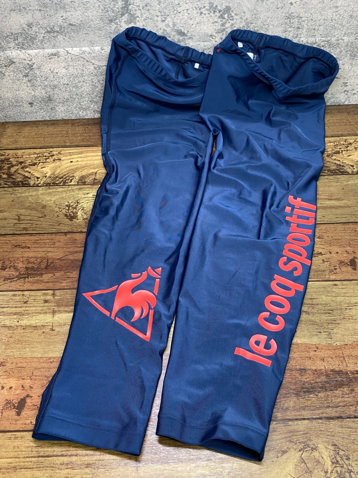 IY646 ルコックスポルティフ le coq sportif レッグカバー 紺 L