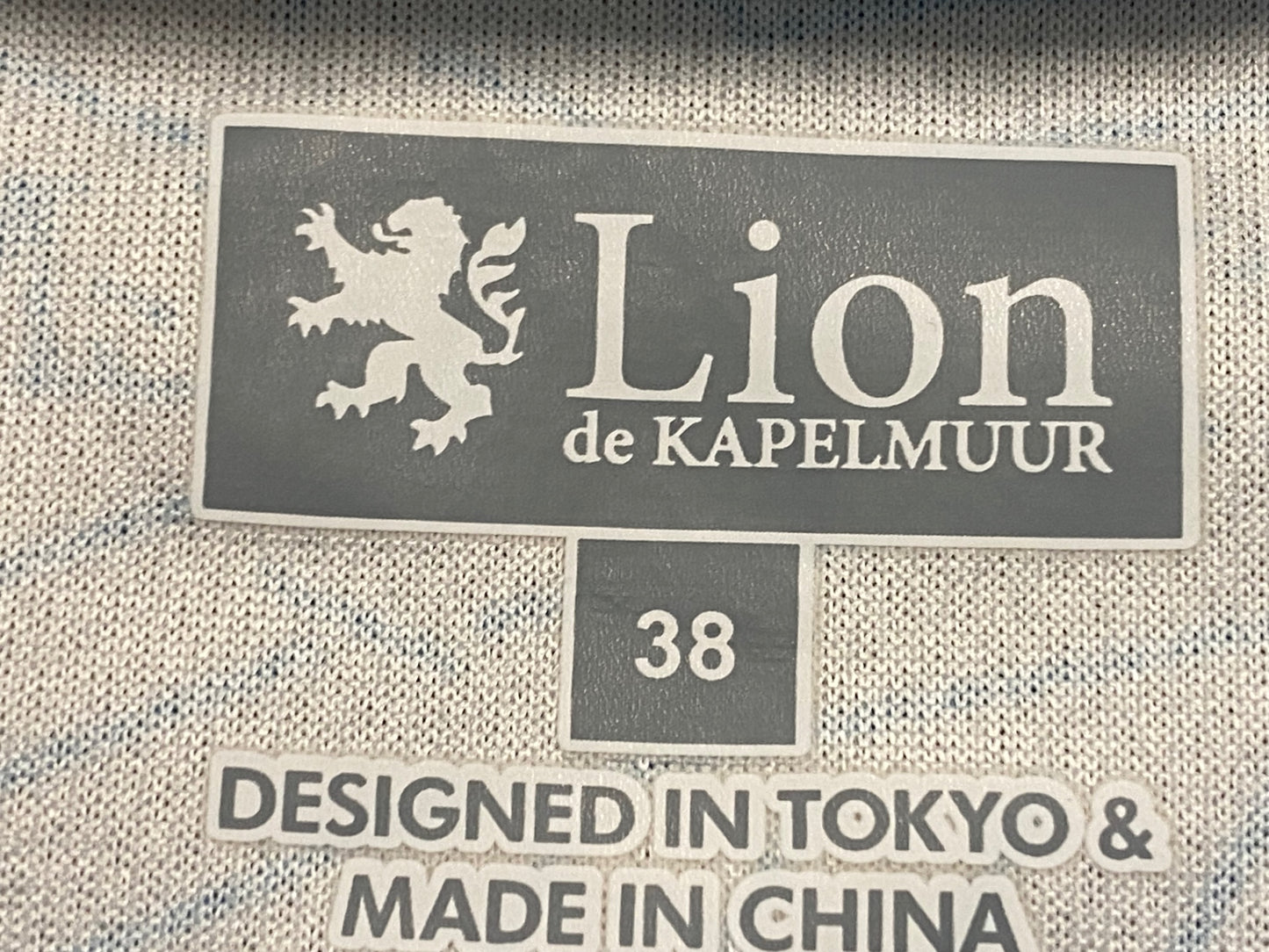 IM469 リオンドカペルミュール Lion de KAPELMUUR 半袖 サイクルジャージ 38 白