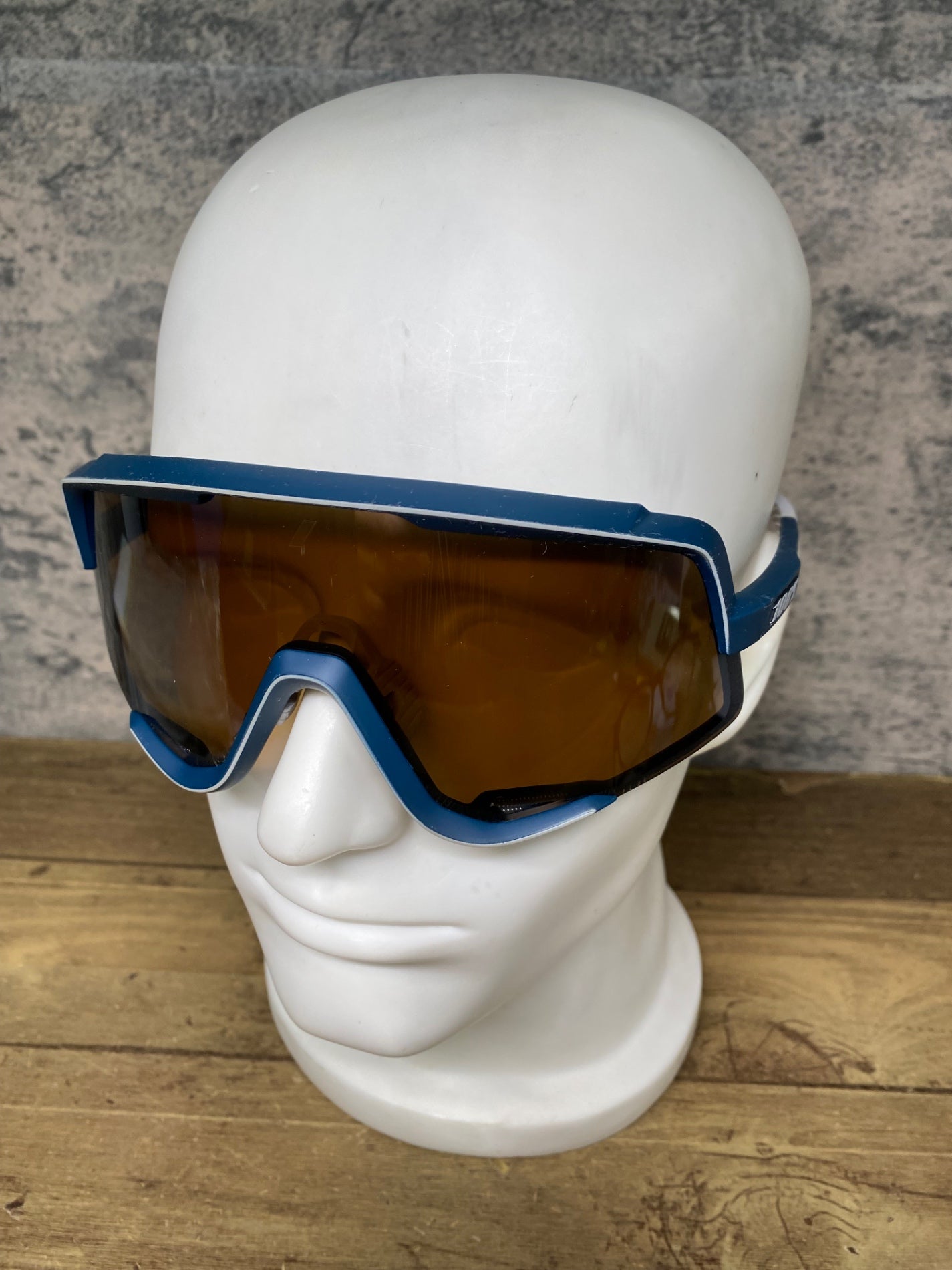 JB138 100％ GLENDALE サングラス アイウェア 紺 グレー レンズブラウン クリアレンズ付属 ※ベタツキ