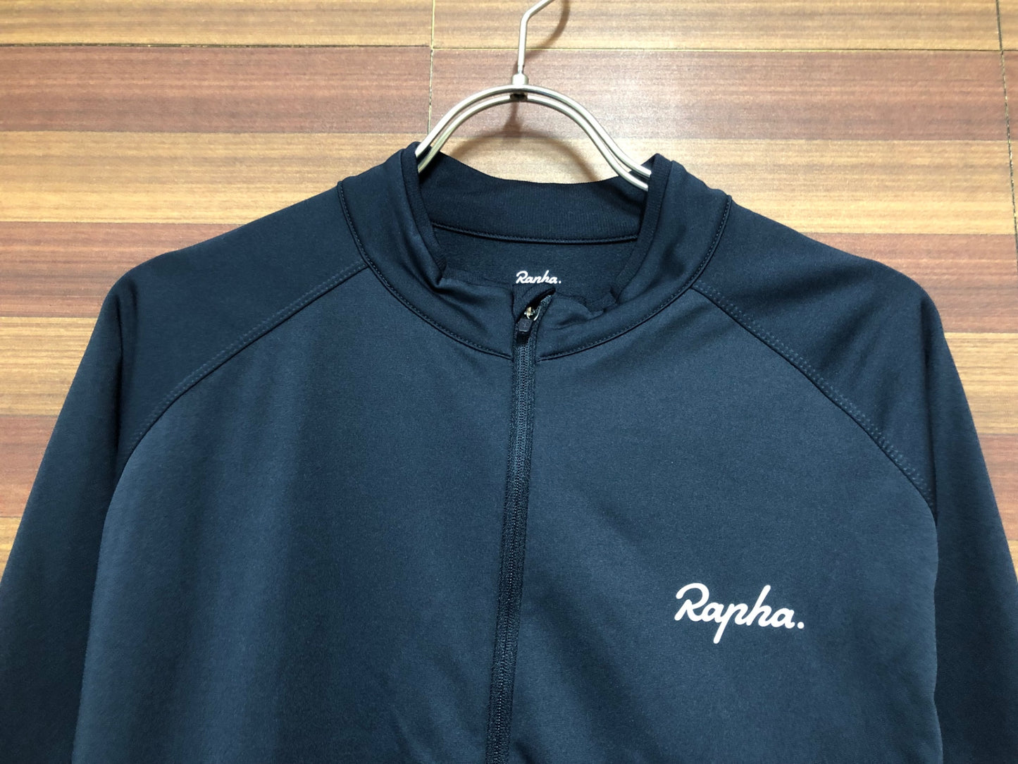 IB950 ラファ Rapha CORE LONG SLEEVE JERSEY 長袖 サイクルジャージ 濃紺 XL 裏起毛