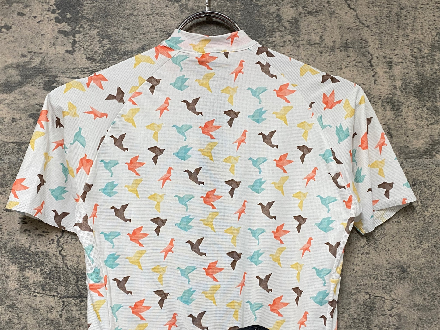 IV537 ノースウェーブ Northwave SWITCH 半袖 サイクルジャージ 白 鳥柄 S