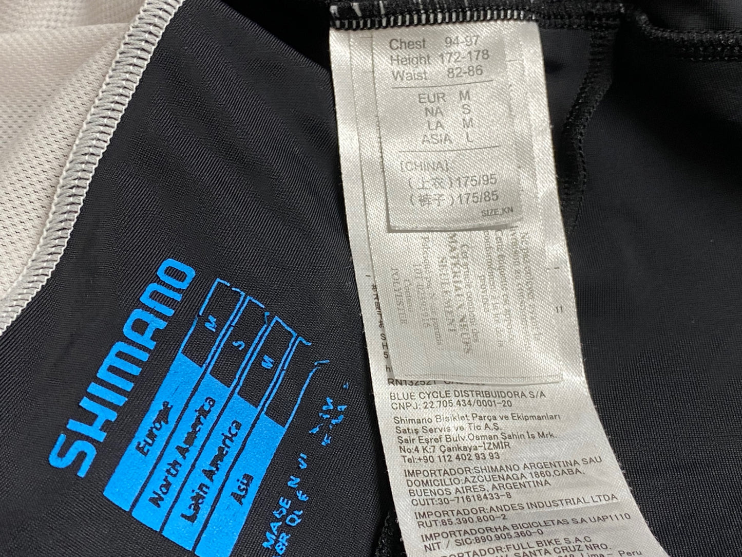 JA840 シマノ SHIMANO ビブショーツ 黒 L