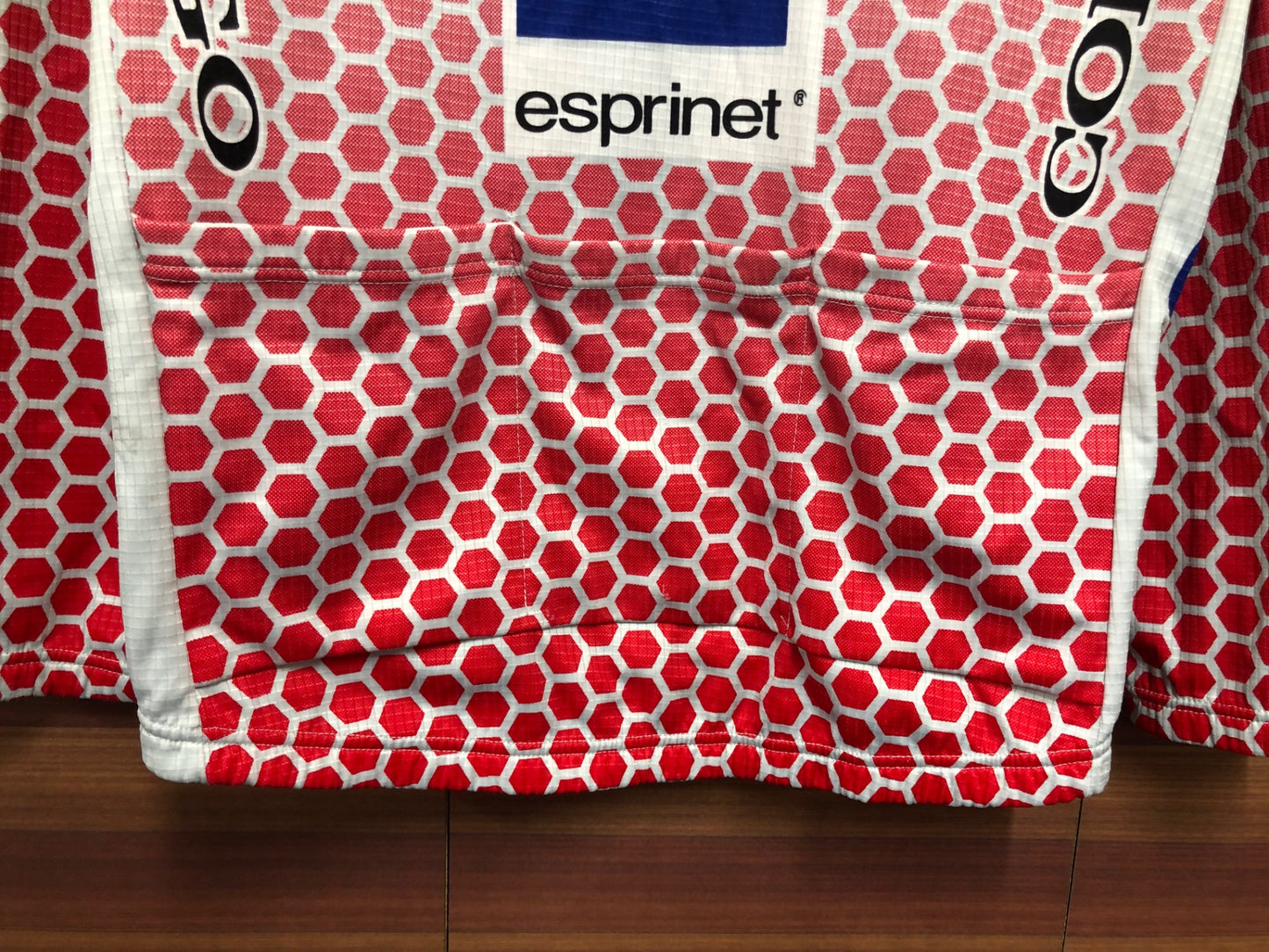 IP089 フェルマルク VERMARC 長袖 サイクルジャージ 白 赤 M 裏起毛 COLNAGO