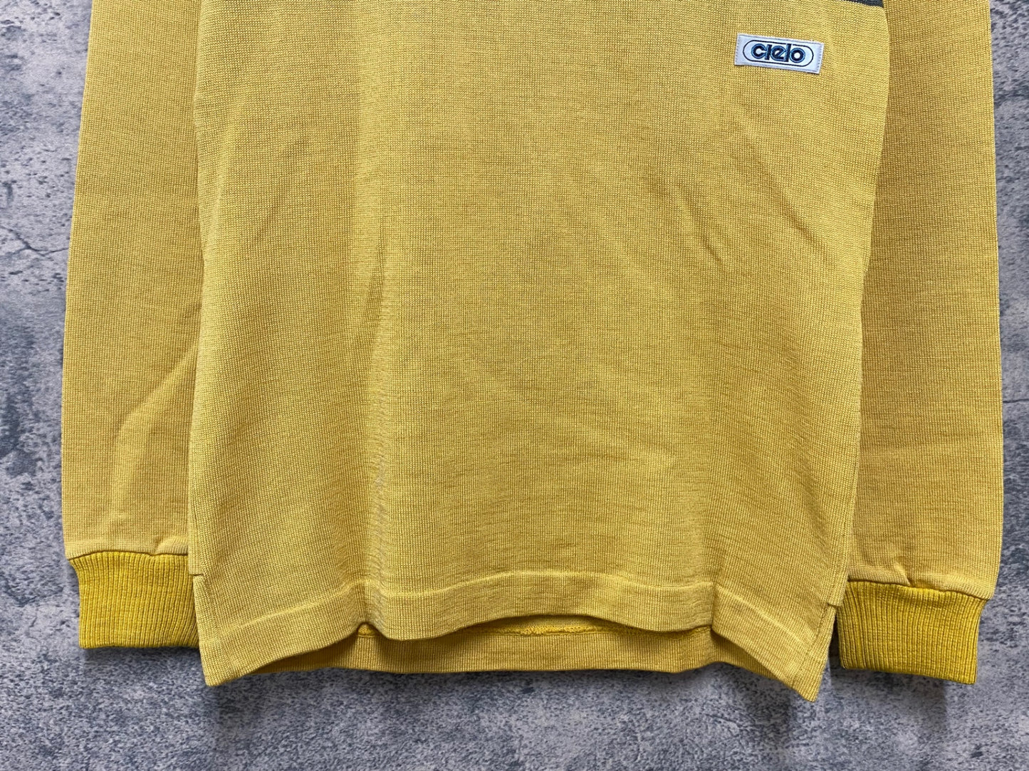 JA368 パールイズミ PearlIzumi 長袖サイクルジャージ L 青黄 ヴィンテージ