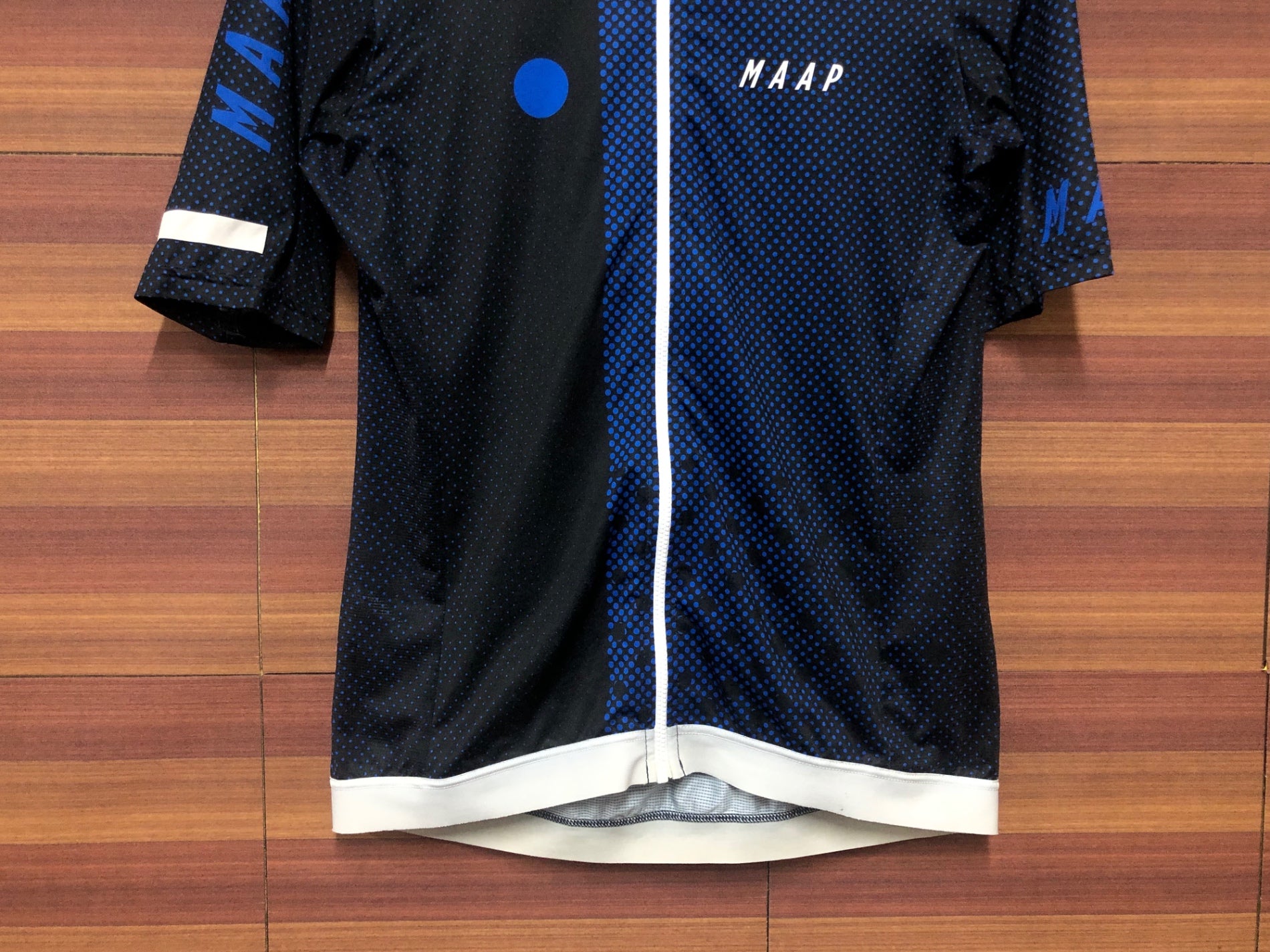 IF040 マープ MAAP PRO FIT JERSEY 半袖 サイクルジャージ 黒 青 M