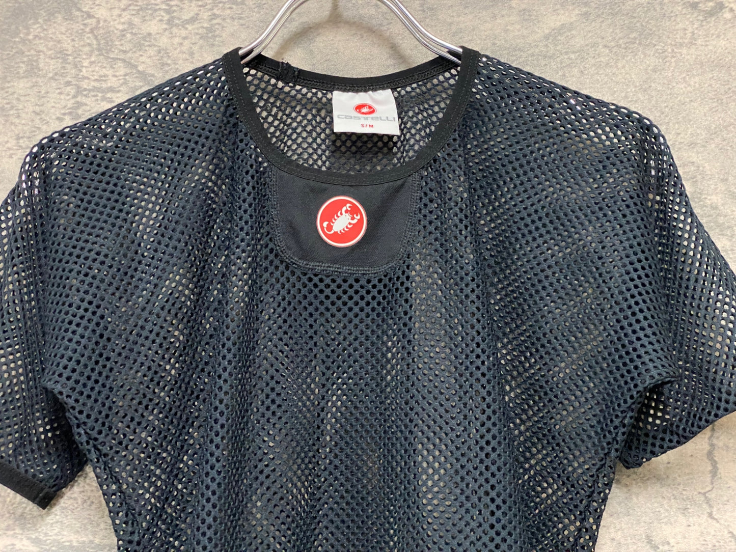 JB647 カステリ CASTELLI 半袖 メッシュべースレイヤー 黒 S/M