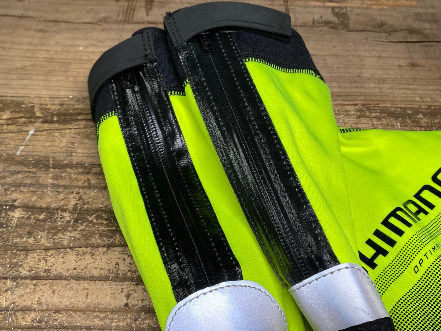 IY448 シマノ SHIMANO シューズカバー 黄 L 裏起毛