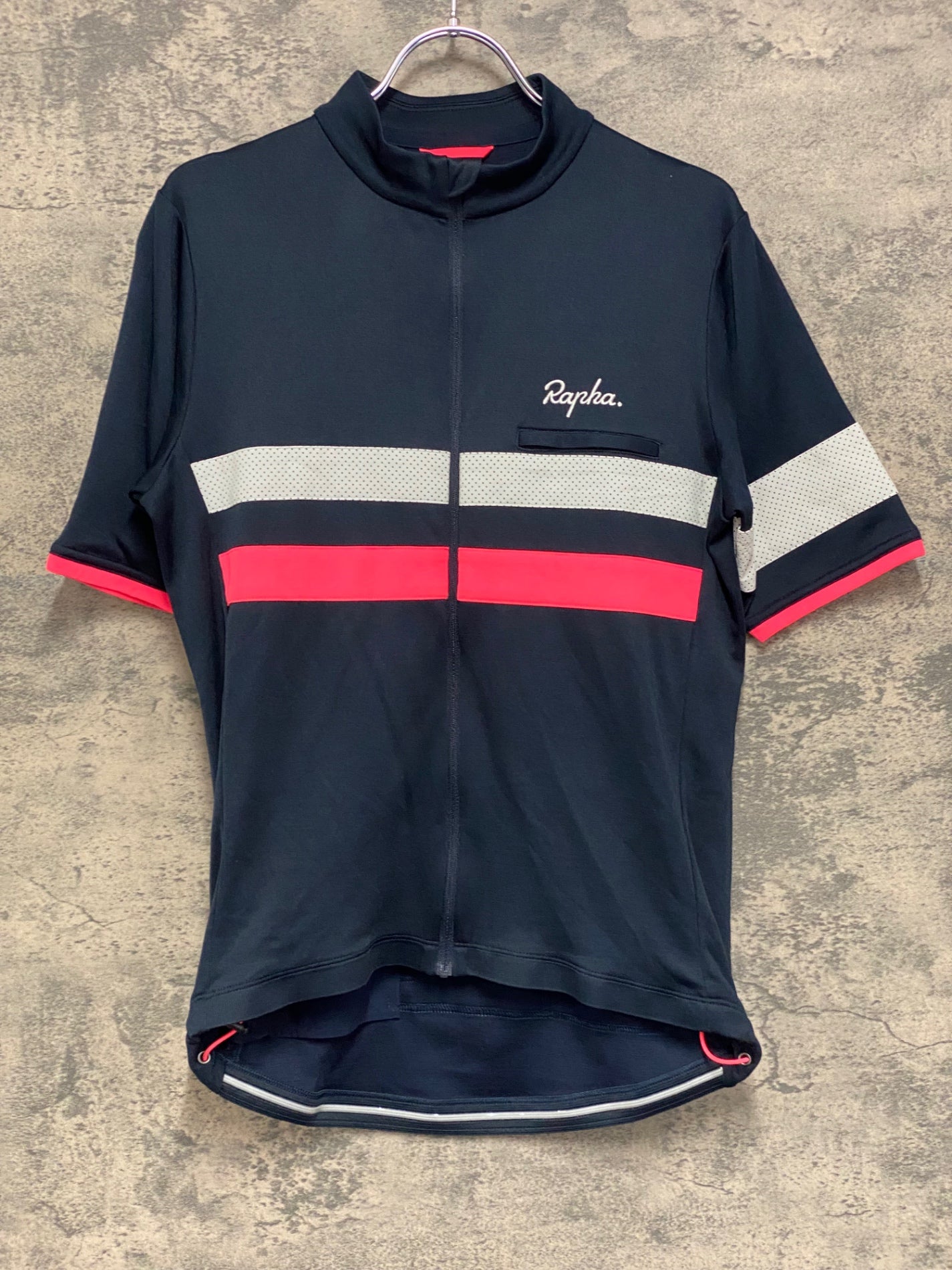 JB472 ラファ Rapha BREVET JERSEY Ⅱ 半袖 サイクルジャージ ネイビー M
