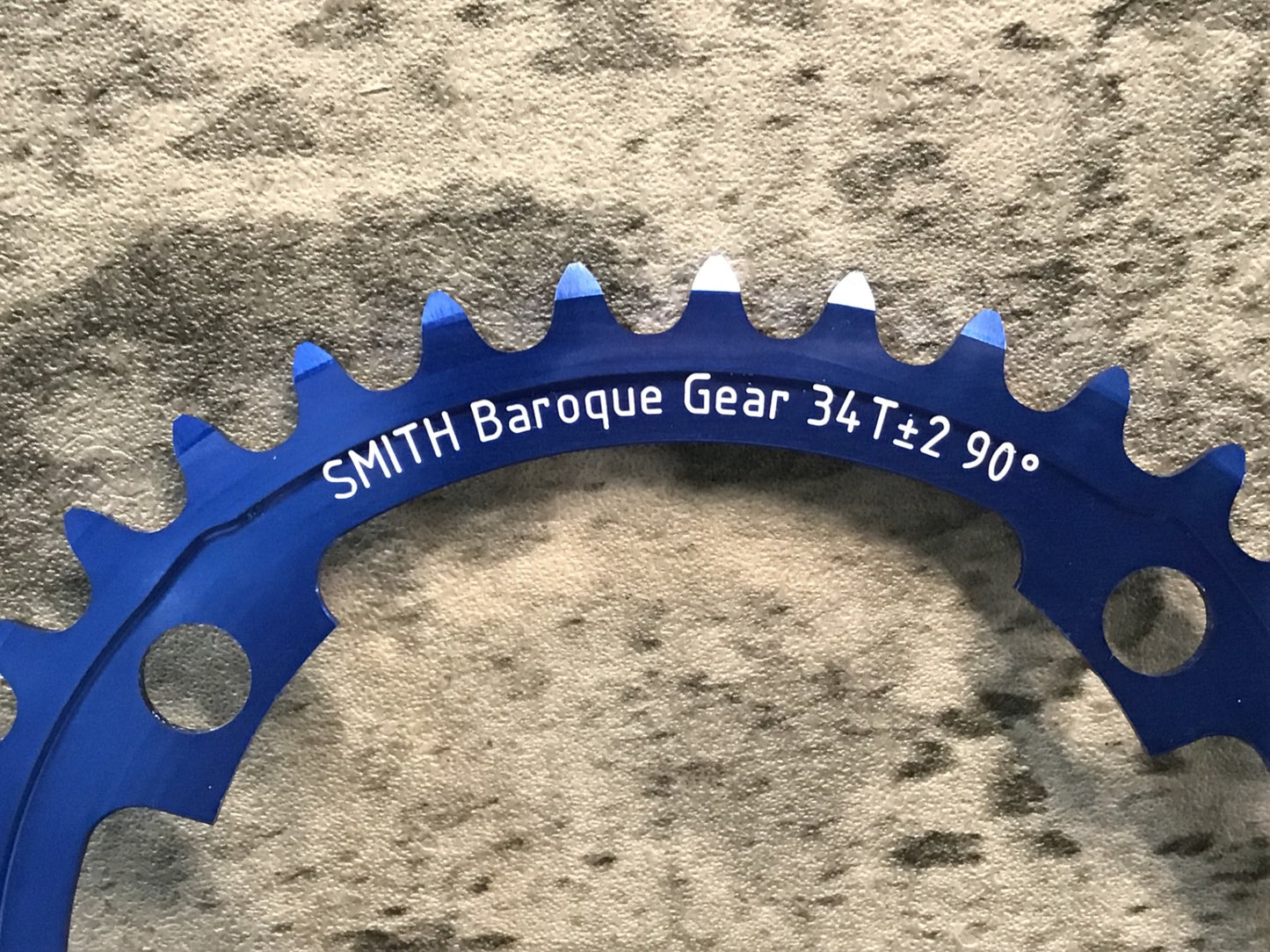 JA853 スミス SMITH バロックギア BAROQUE GEAR 楕円 インナーチェーンリング 34T 青