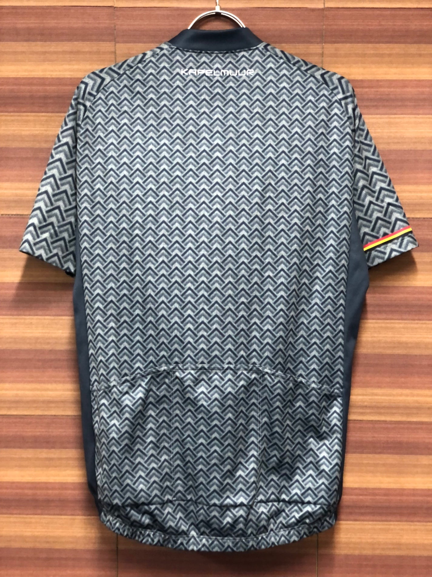 IO227 カペルミュール kapelmuur 半袖サイクルジャージ グレー紺 L